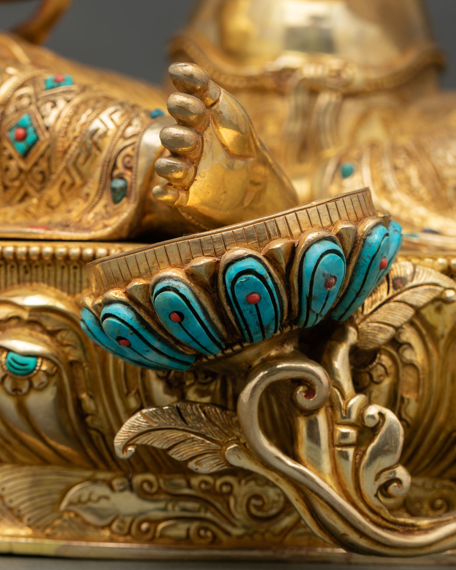 Green Tara Statue | 24K Gold Gilded Copper Buddhist Art