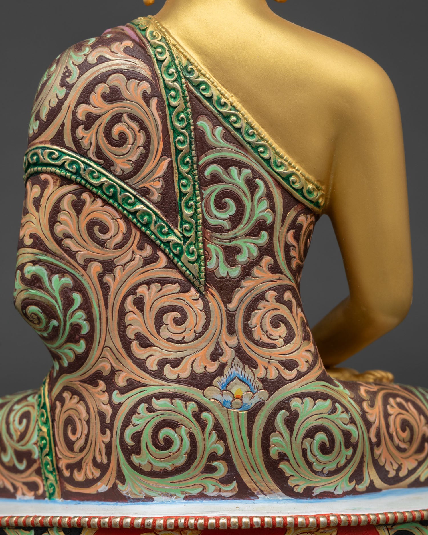 Vibrant Amitabha Buddha Statue | Devotional Buddhist Sculpture
