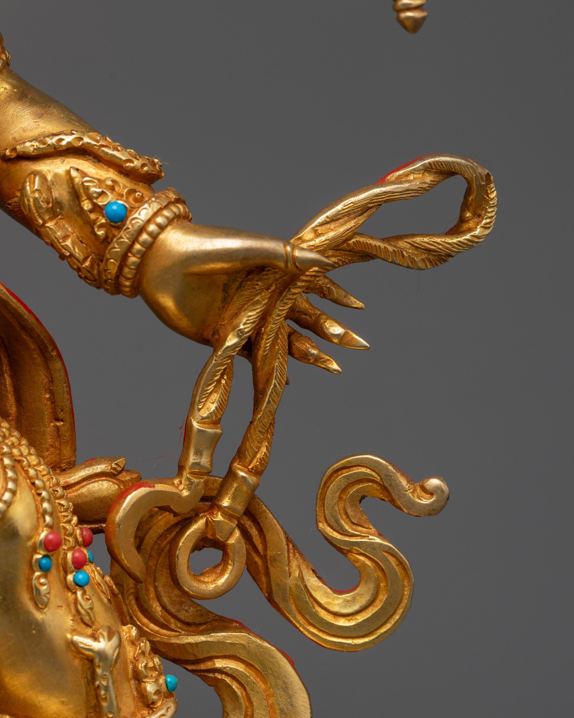 Dharma Protector Mahakala Statue | Wrathful Six Armed Vajrayana Deity