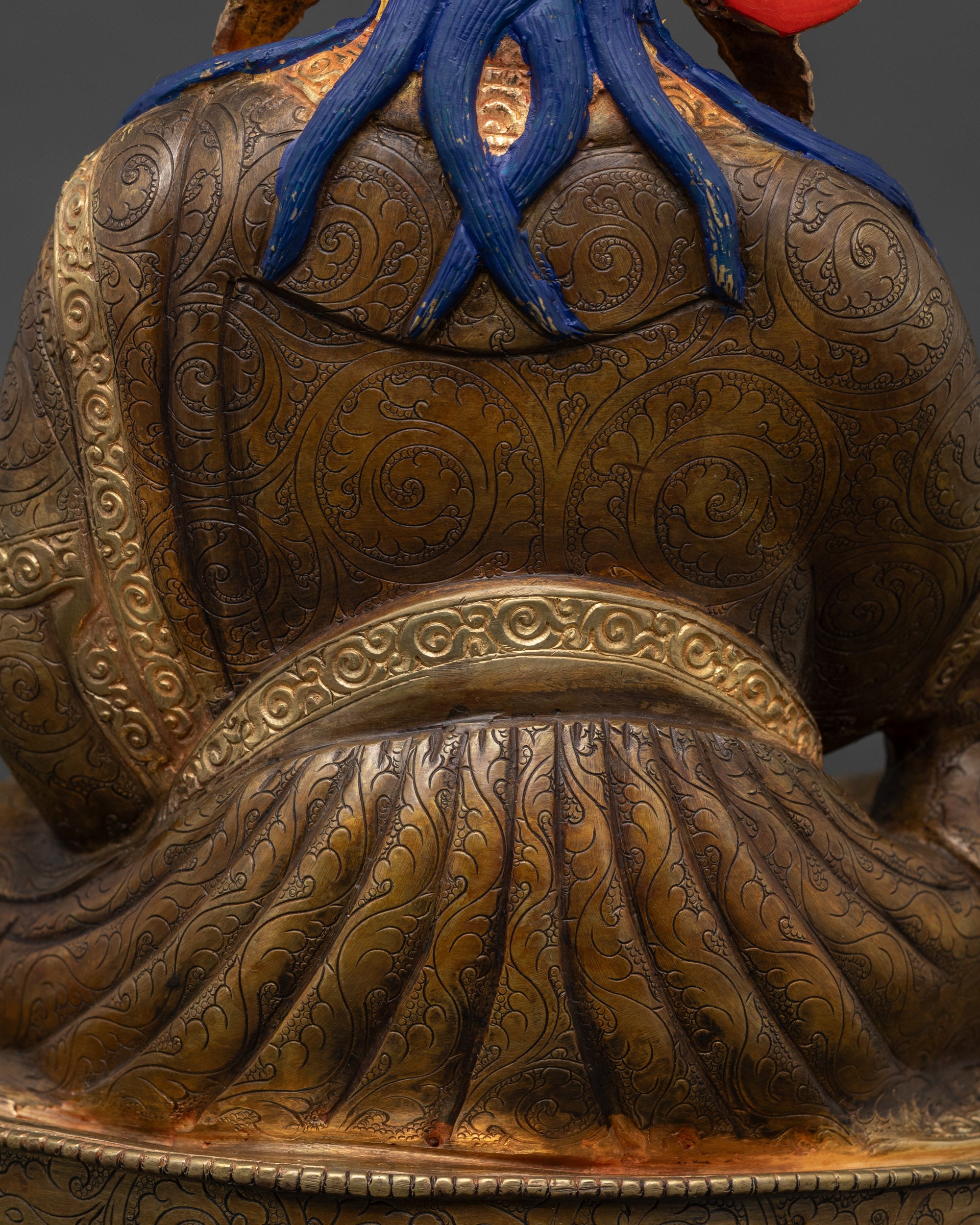 Exquisite Guru Rinpoche Statue | Traditional Nepalese Handcrafted Art