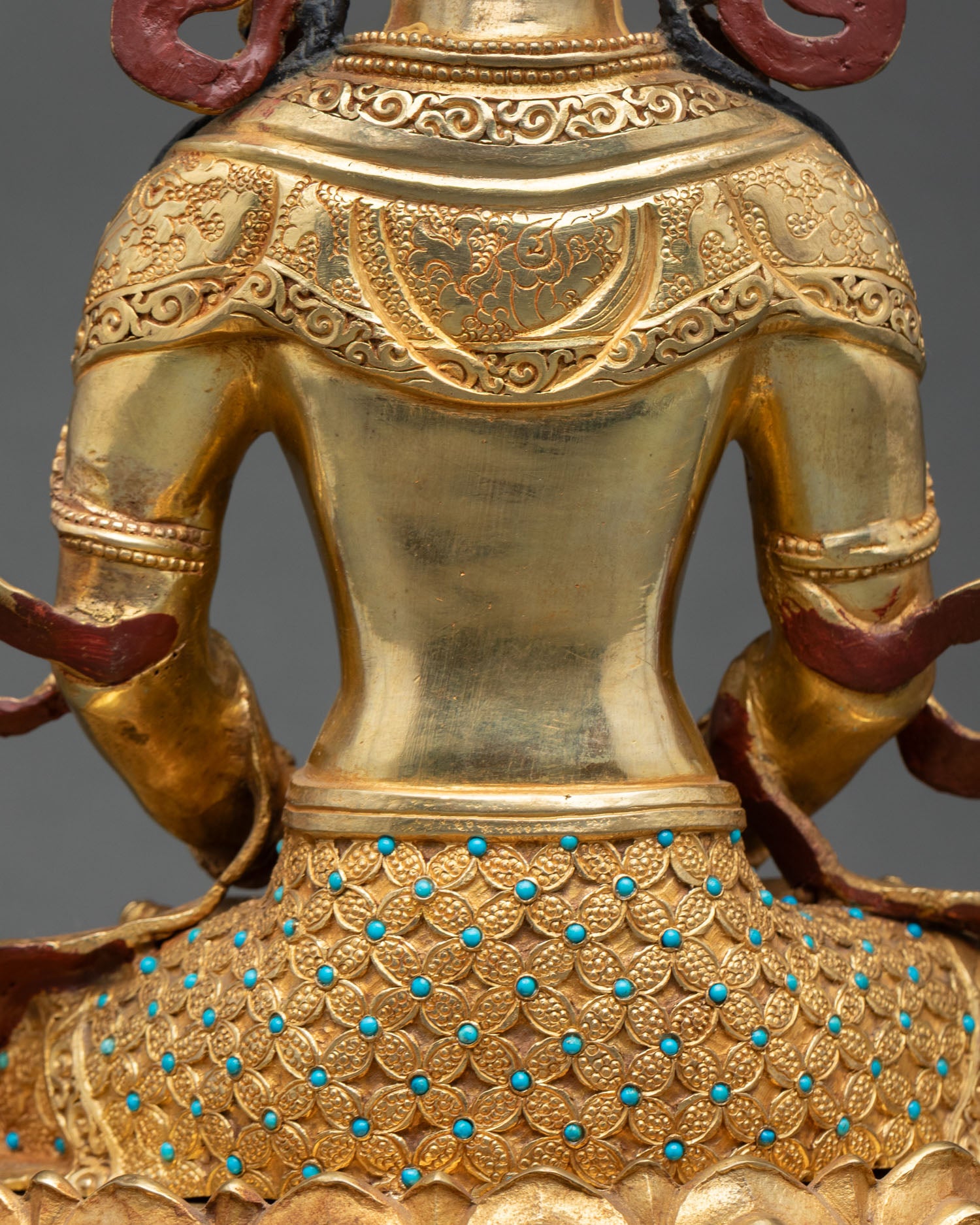 Amitayus Copper Statue | Traditionally Crafted Sculpture Nepal