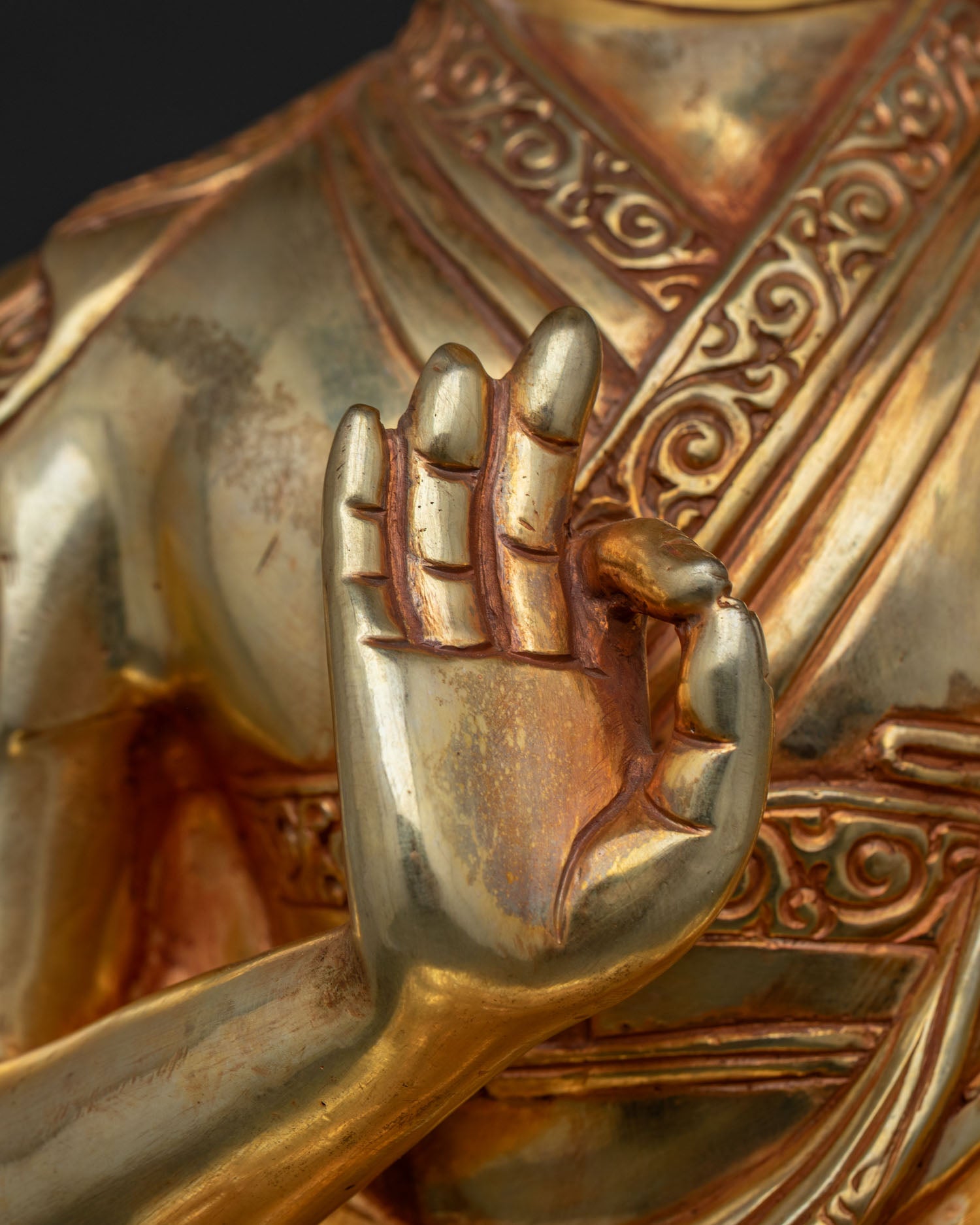 Je Tsongkhapa Set Statue | Founder of the Gelug Buddhist Tradition