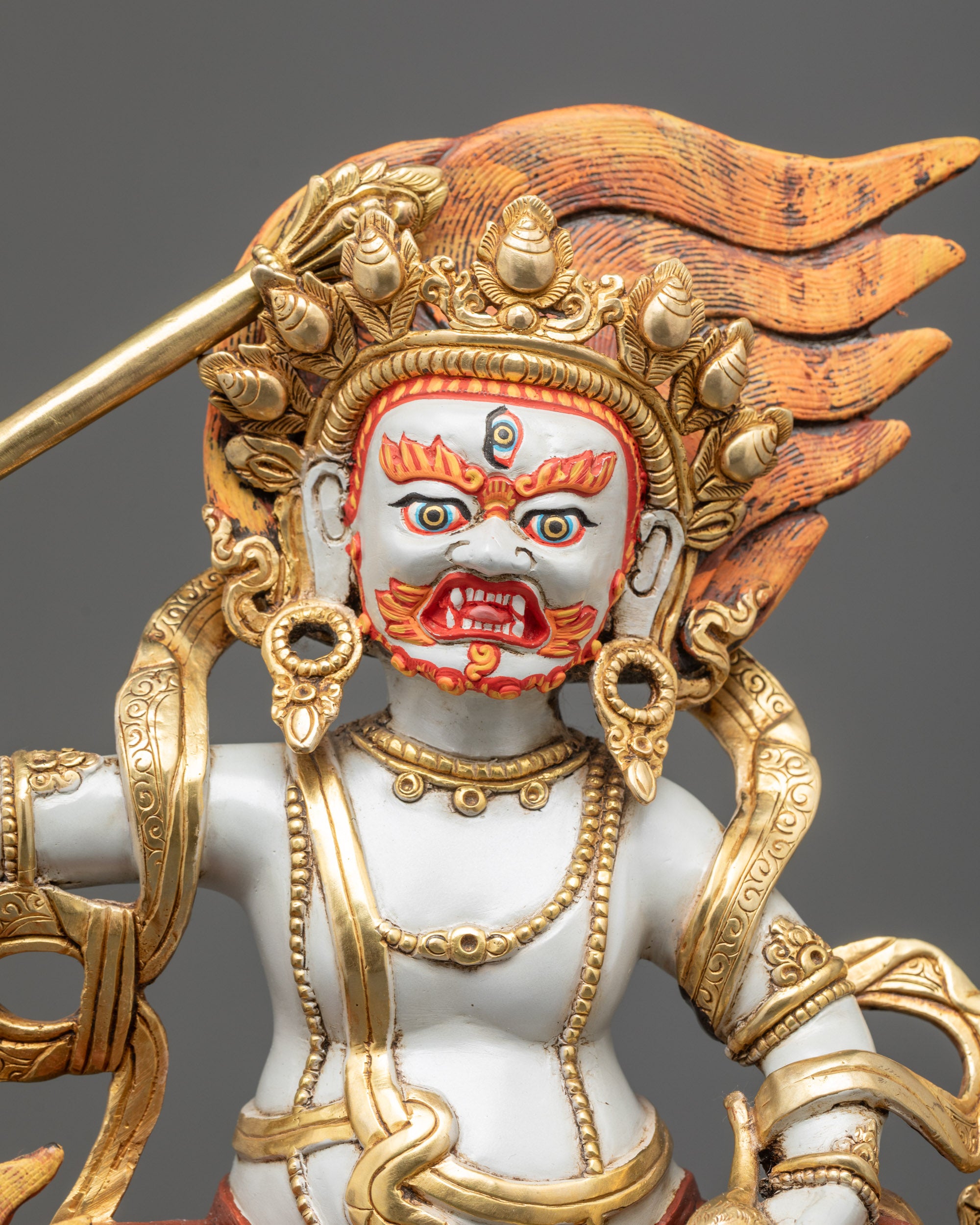 White Dzambhala Statue