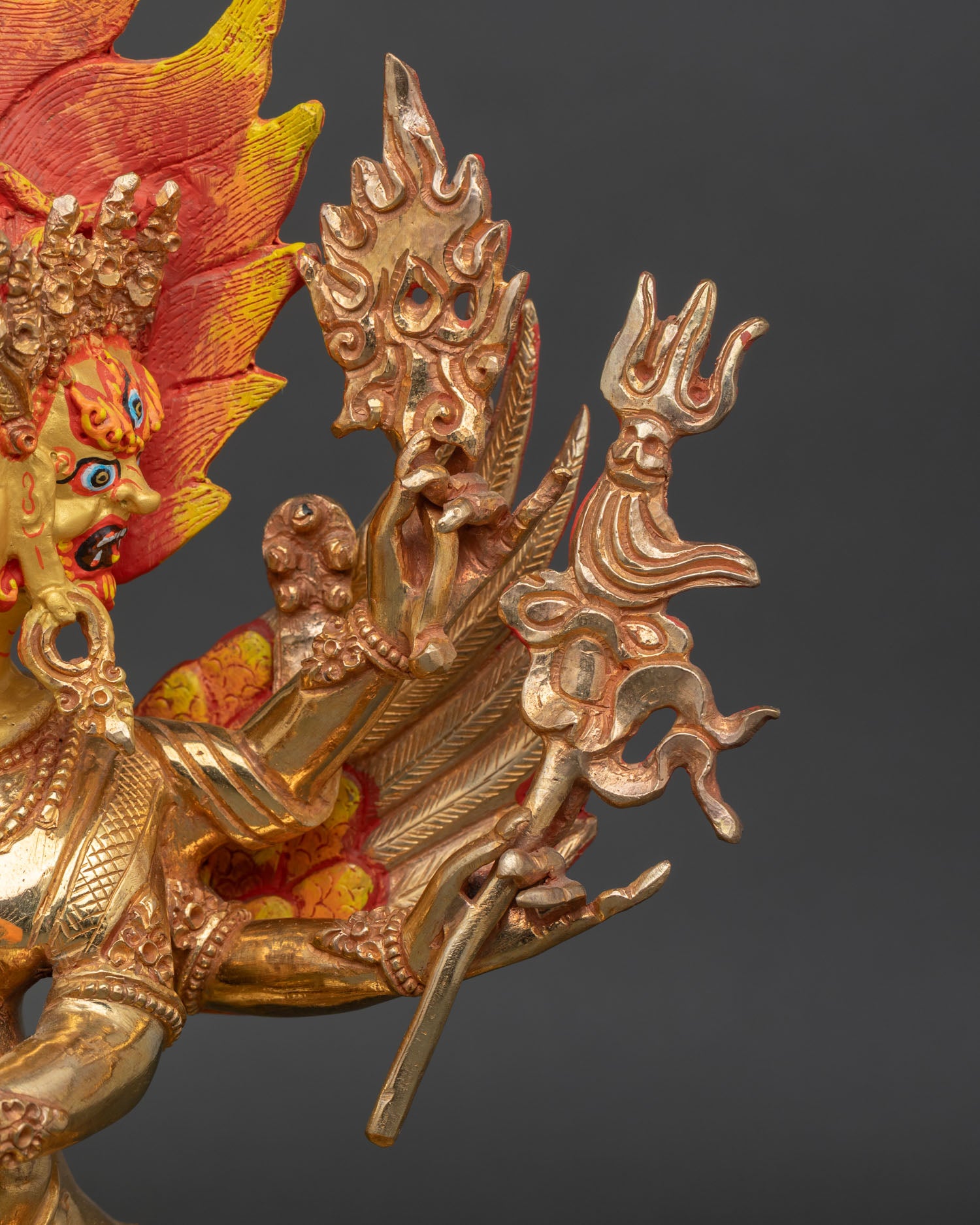 Vajrakilaya Statue | Buddhist Wrathful Deity of Protection