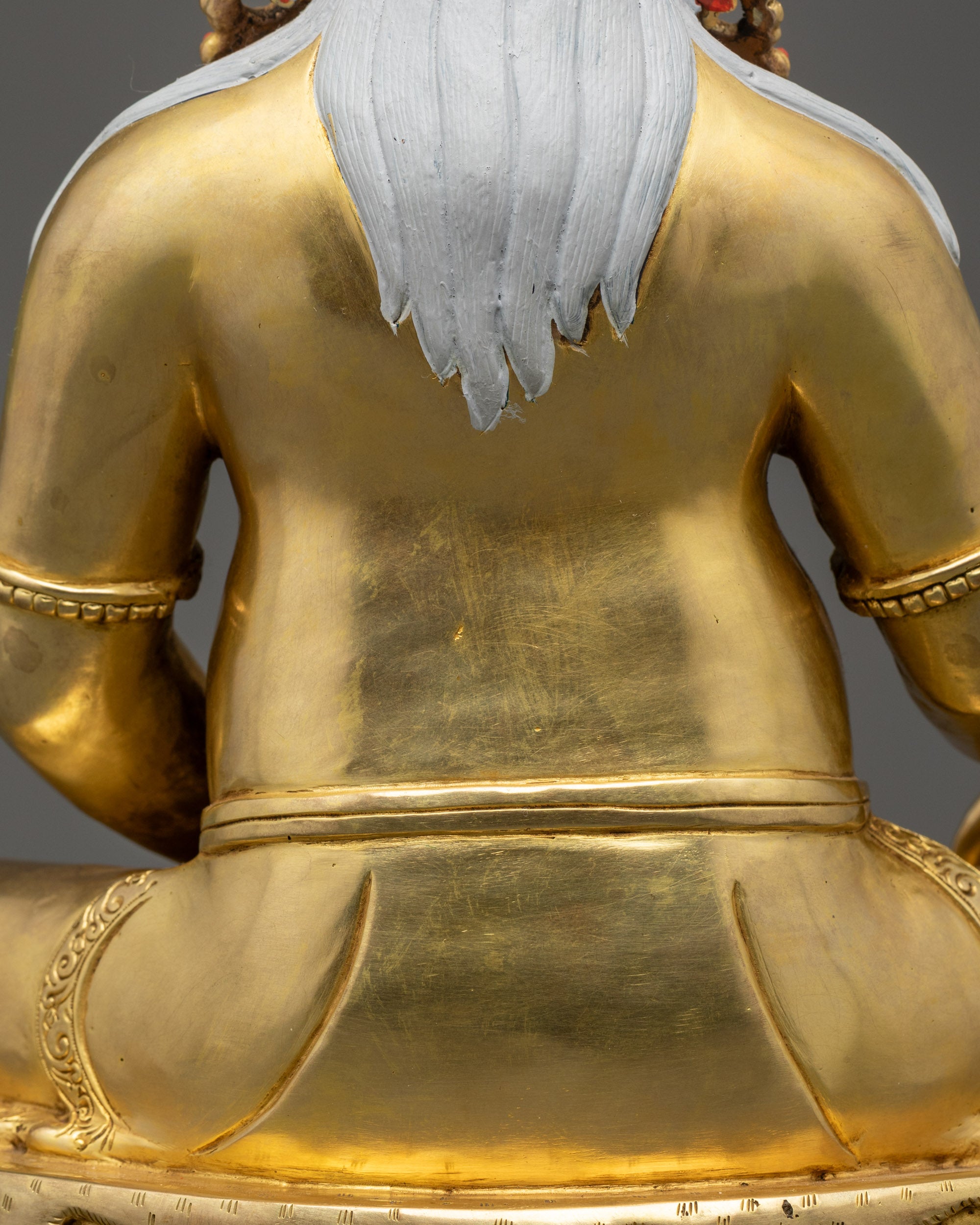 Premium Thangtong Gyalpo Statue | 24K Gold Gilded Mahasiddha Sculpture