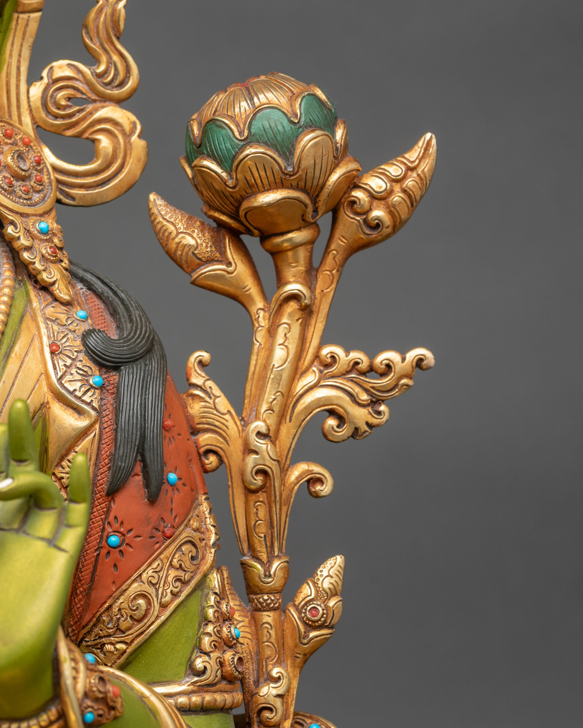 Green Tara Statue for Home & Altar | Spiritual Buddhist Art