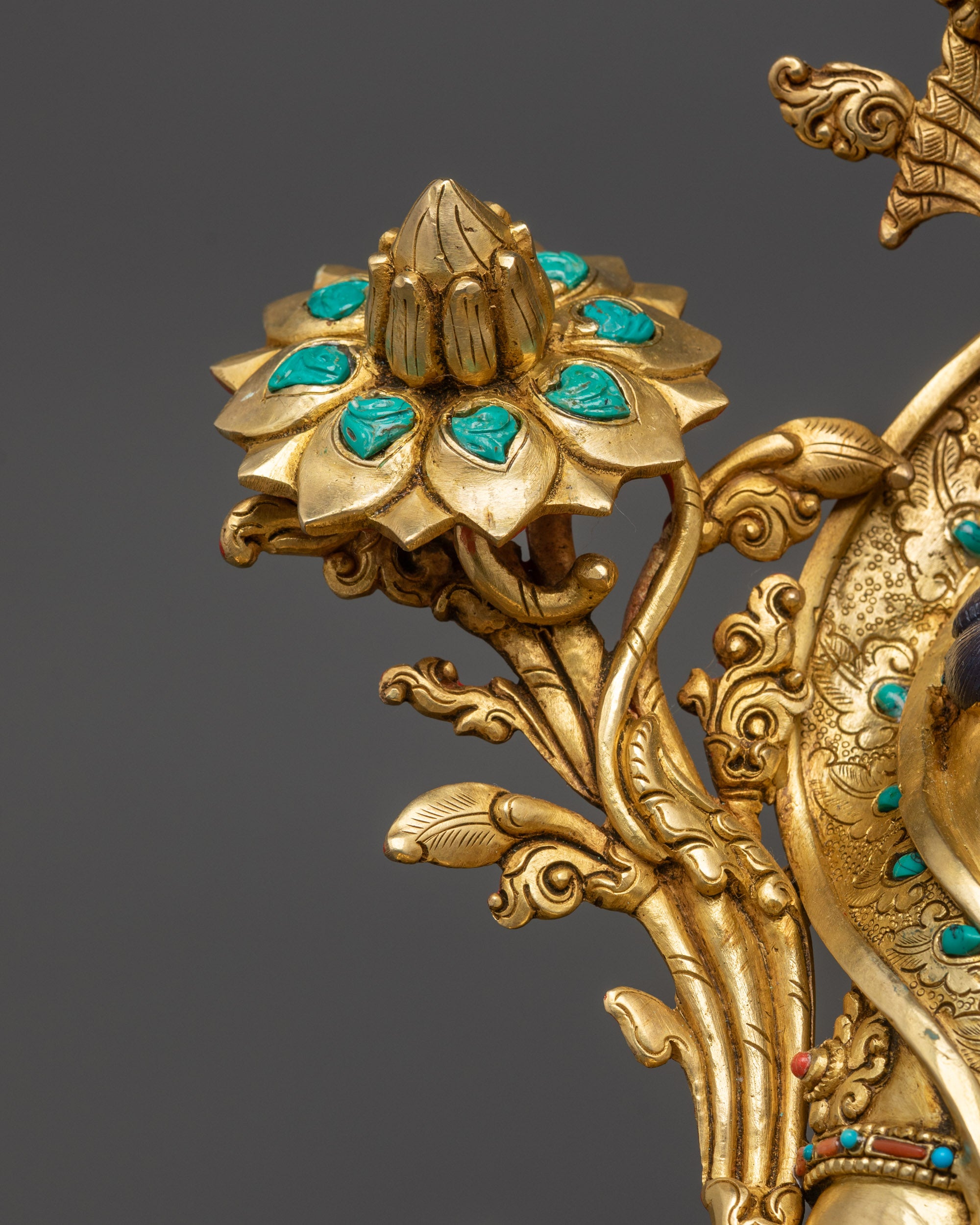 Premium Green Tara Buddhist Sculpture | Tibetan Altar Decor from Nepal