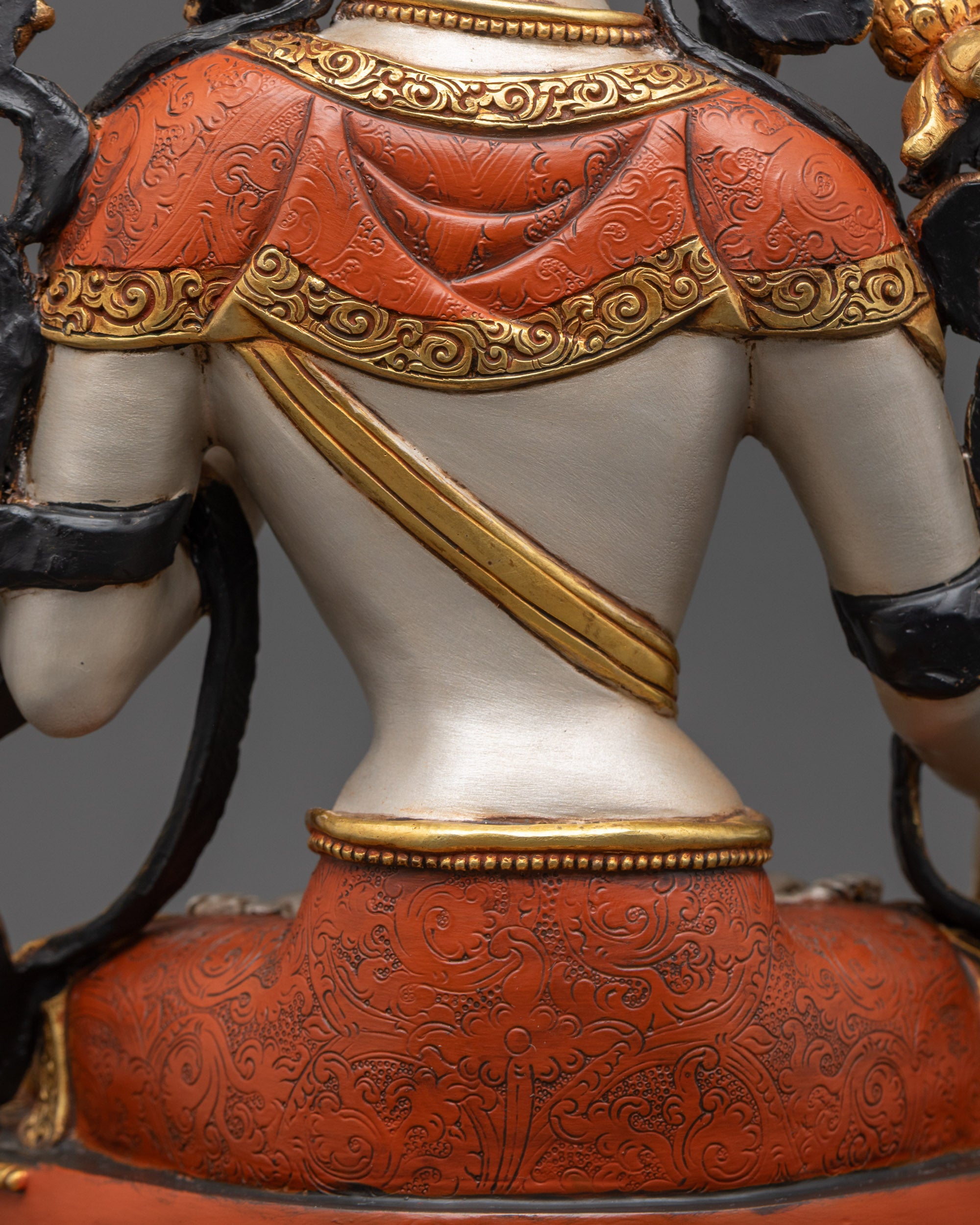 Handcrafted Buddhist White Tara Sculpture | Meditation & Devotional Idol