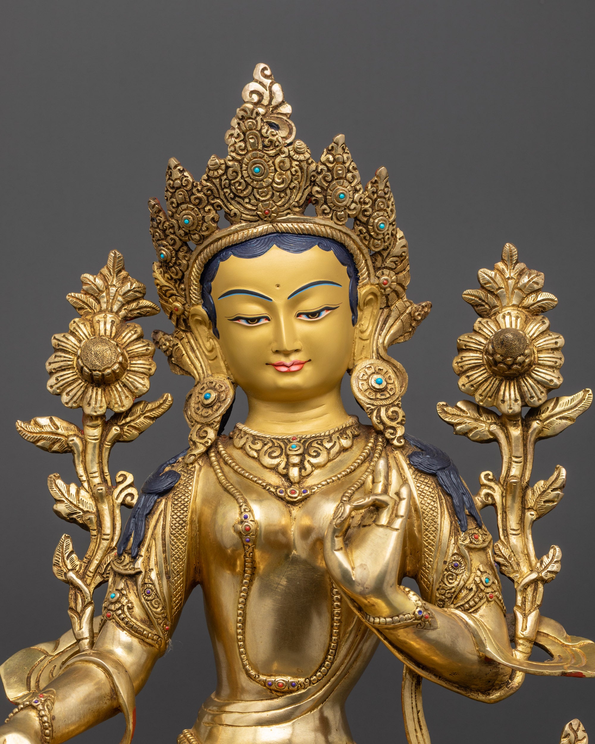 18" Meditation Statue of Mother Green Tara | Blessings of Compassion