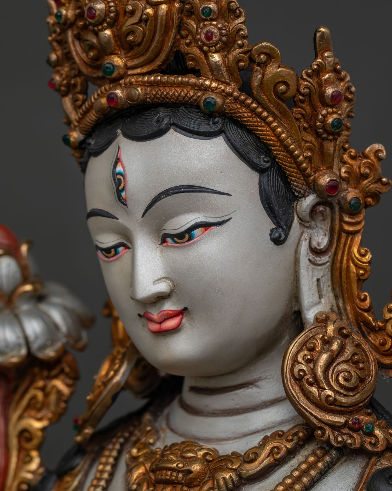 White Tara Statue | Compassionate Female Buddha