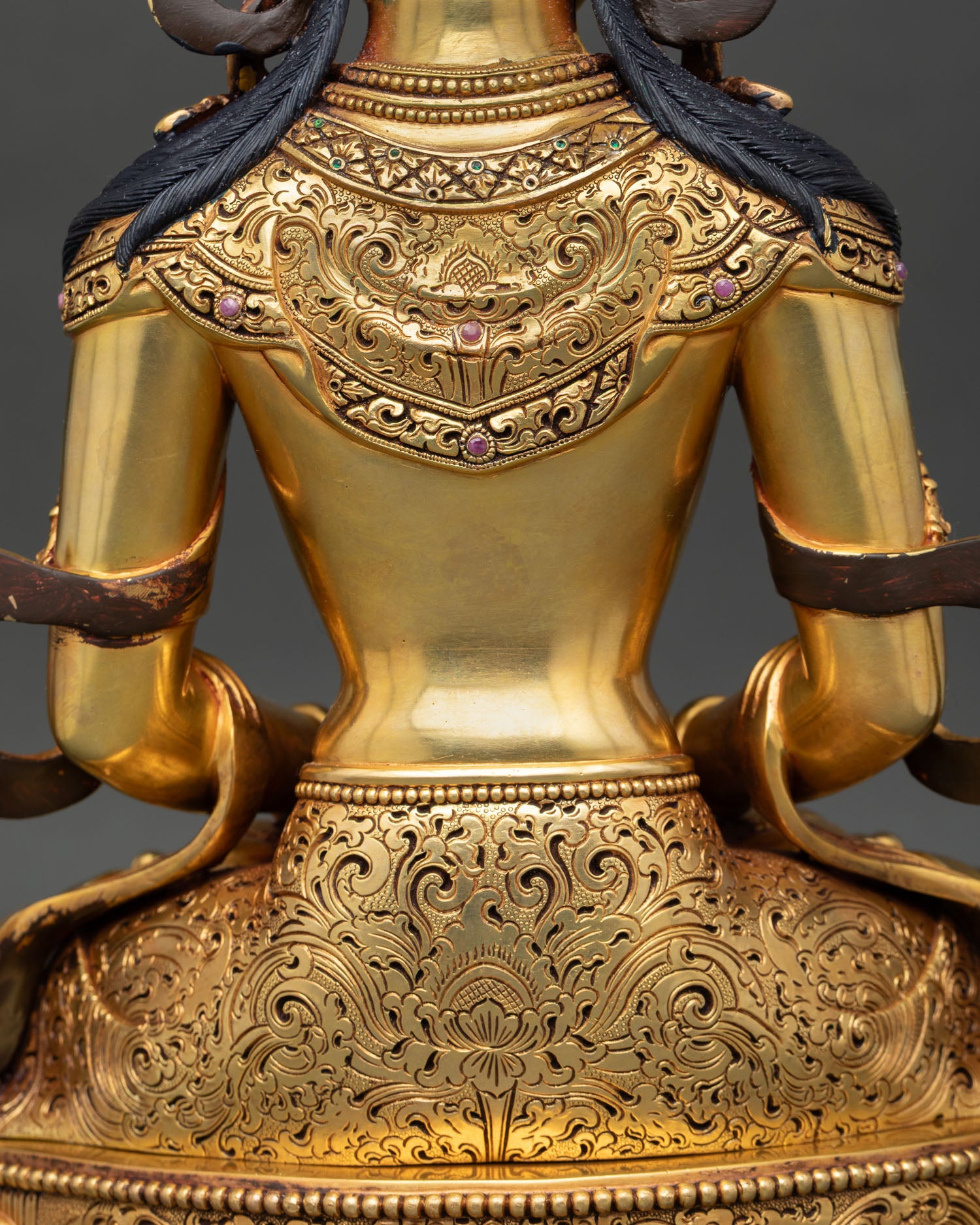 Amitayus Statue | Handmade Buddhist Copper Sculpture
