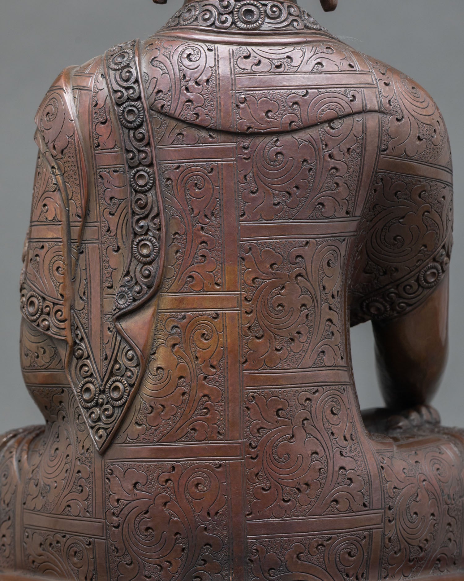 Buddha Statue | Oxidized Copper Meditation Sculpture