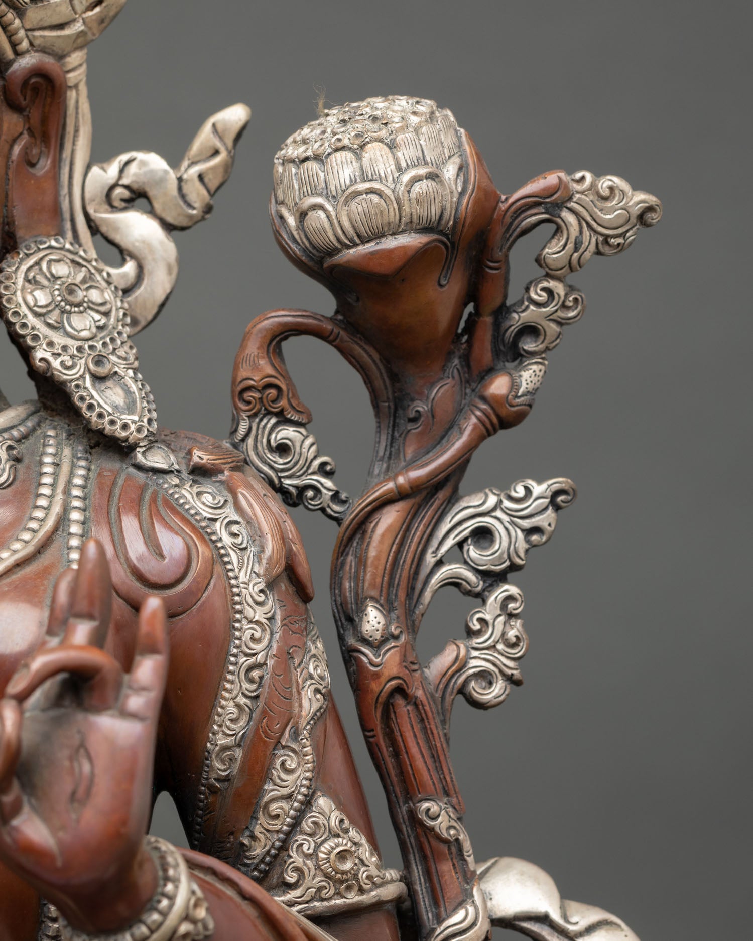 White Tara Statue – Handmade Copper Art from Nepal