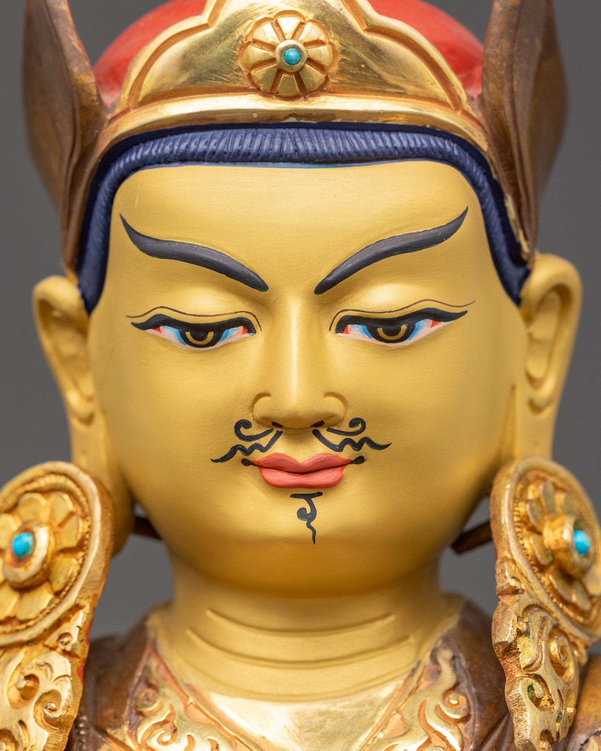Handmade Deva Guru Rinpoche Statue | Buddhist Guru Yab-Yum Figurine