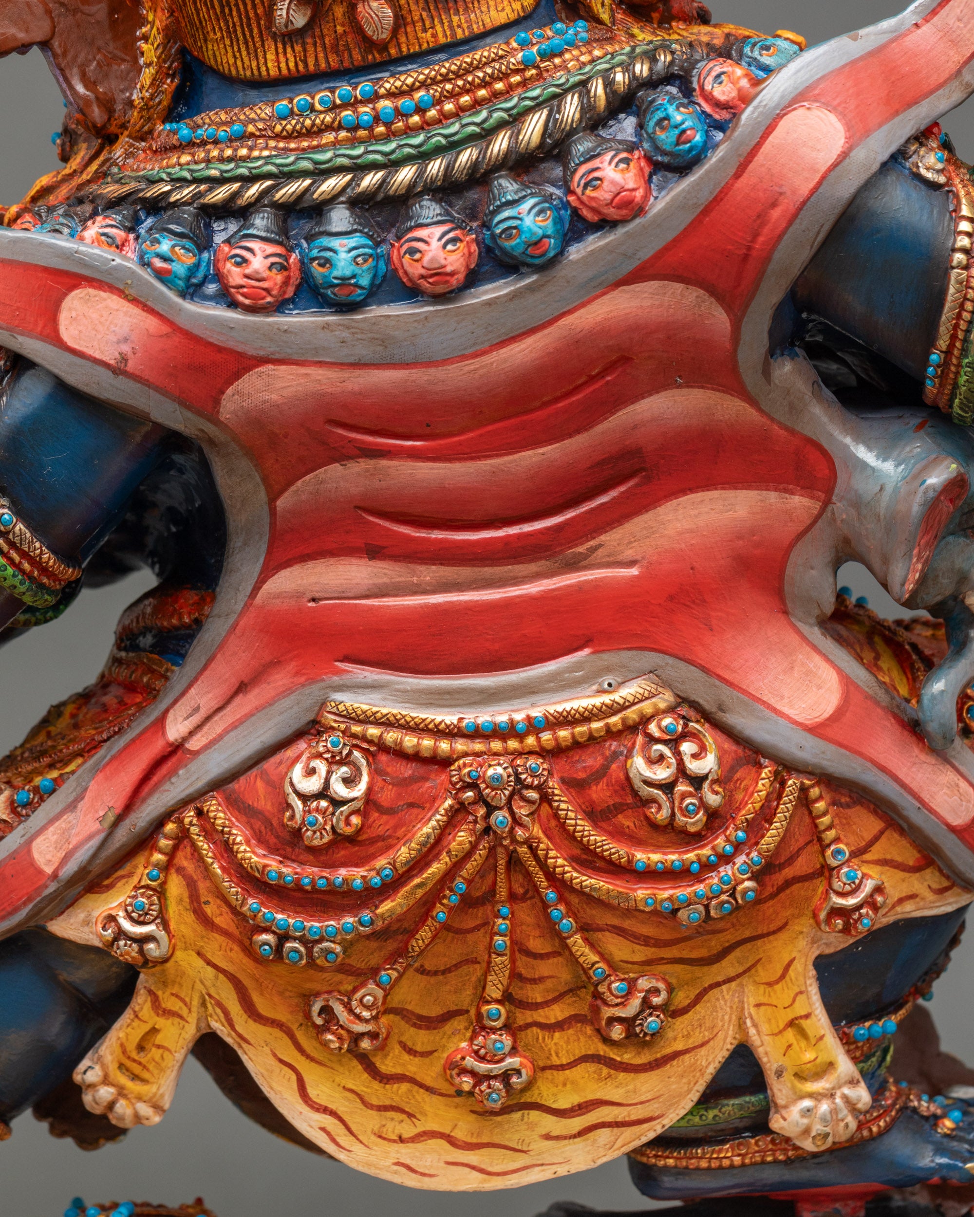 Six-Armed Mahakala Copper Statue | Dharma Protector Sculpture