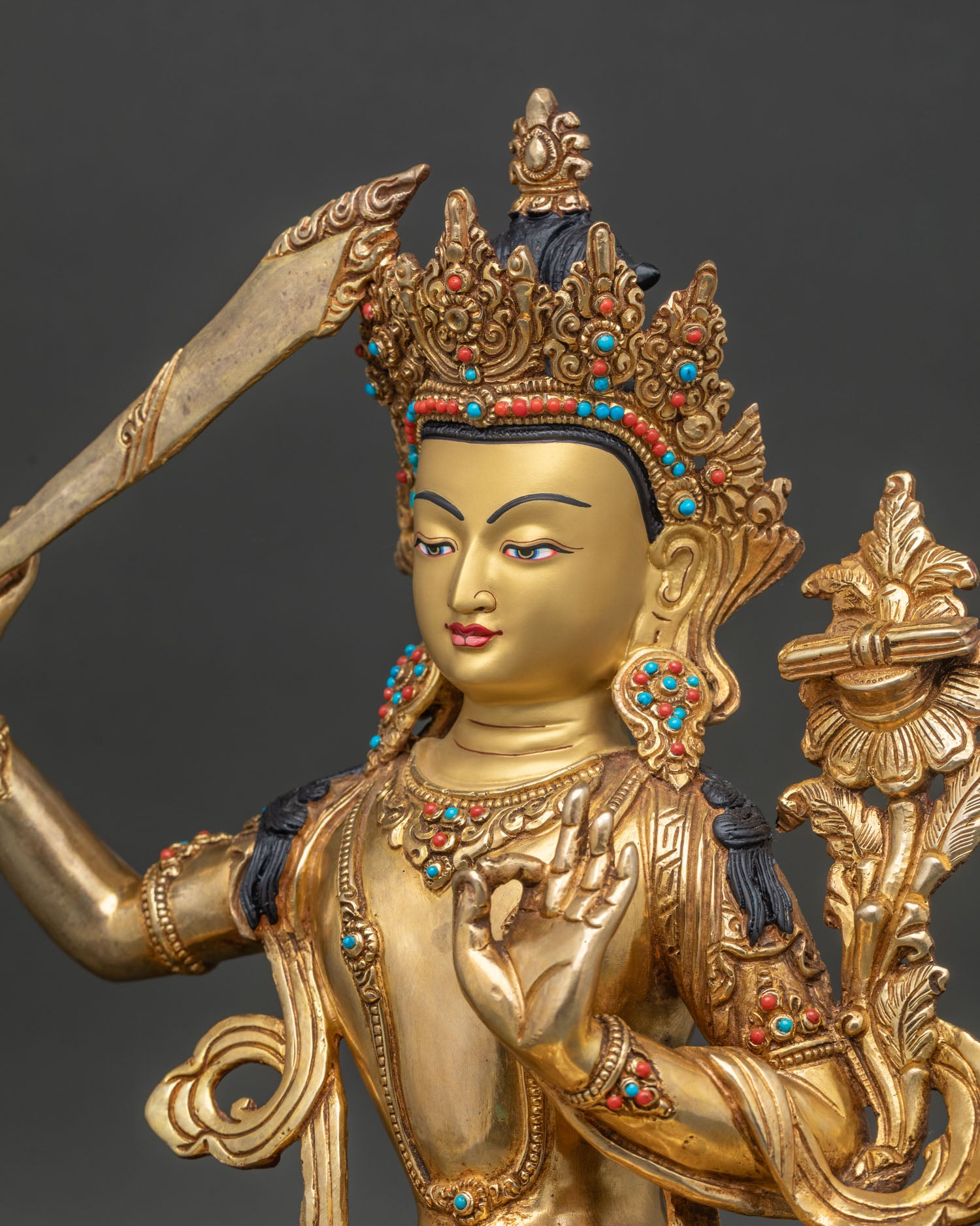 Prince Manjushri Statue | Wisdom Bodhisattva Sculpture
