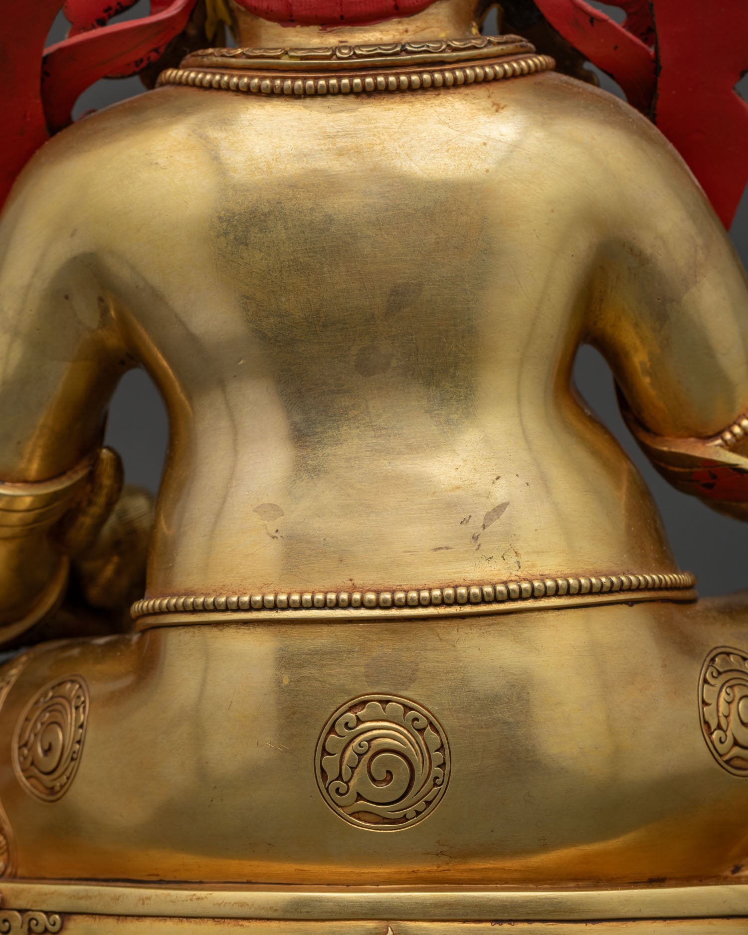 Yellow Dzambhala Statue from Nepal | God of Wealth & Abundance