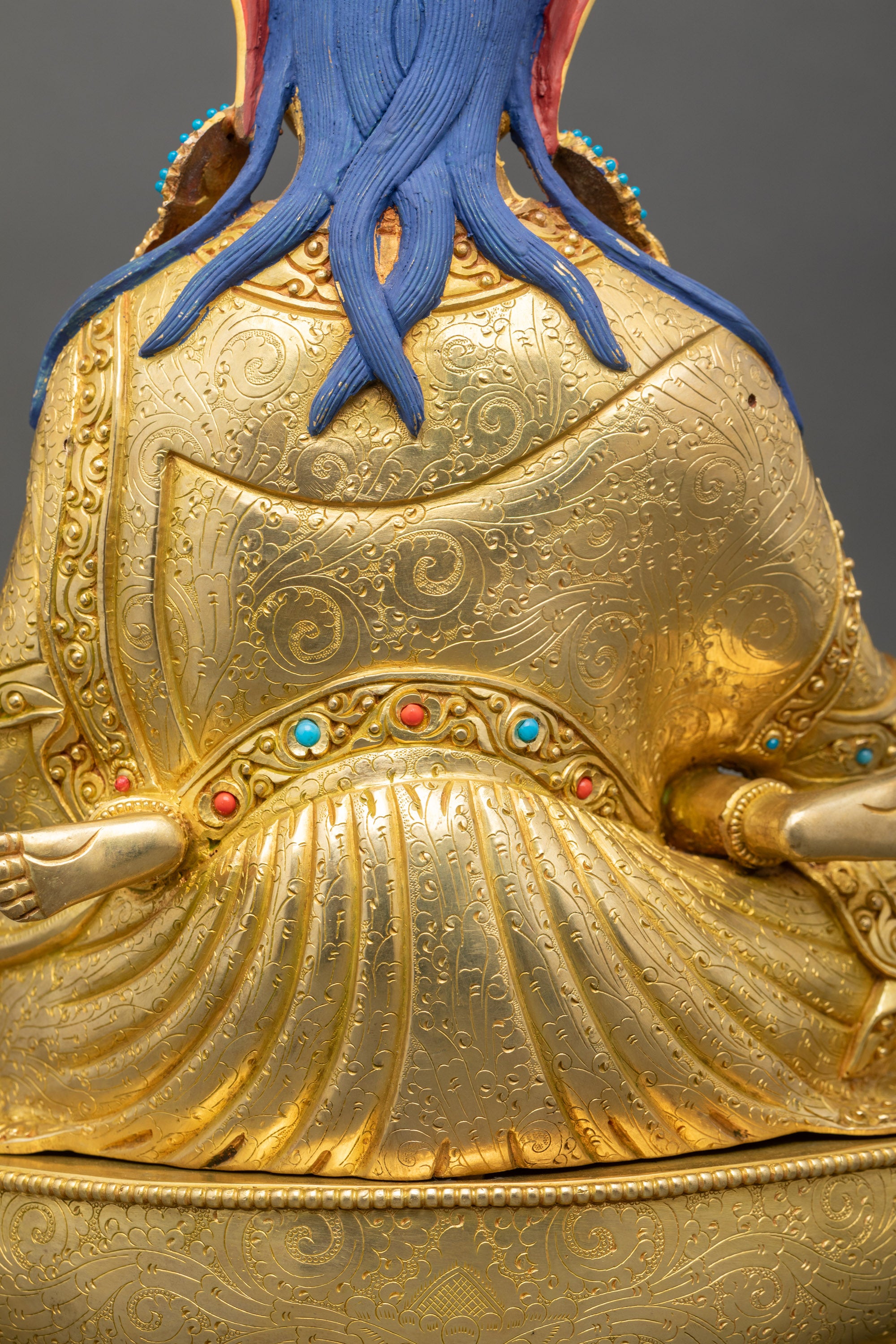 Guru Padmasambhava Yab Yum Sculpture | Tibetan Buddhist Icon