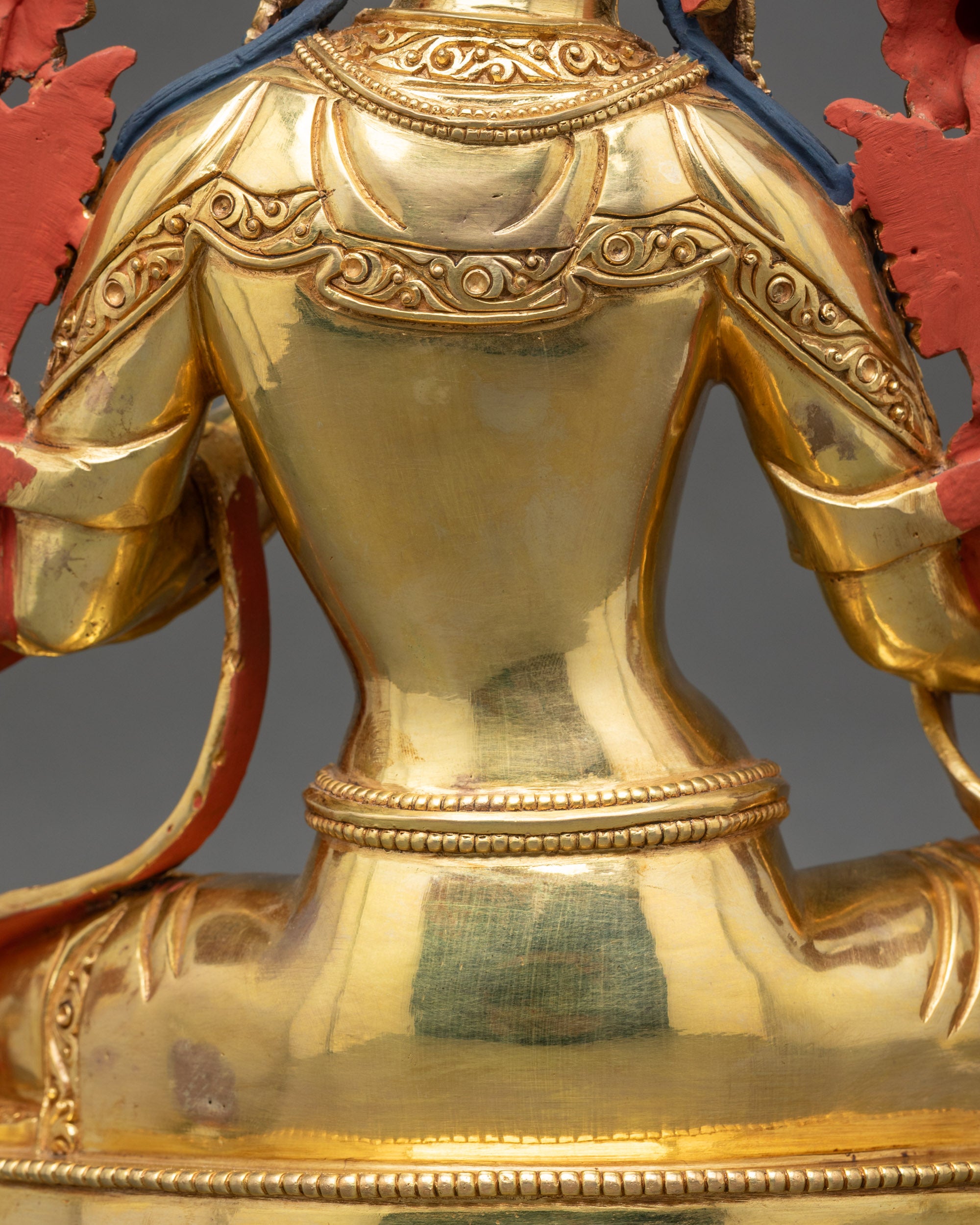 Premium Green Tara Sculpture | Authentic Buddhist Altar Piece