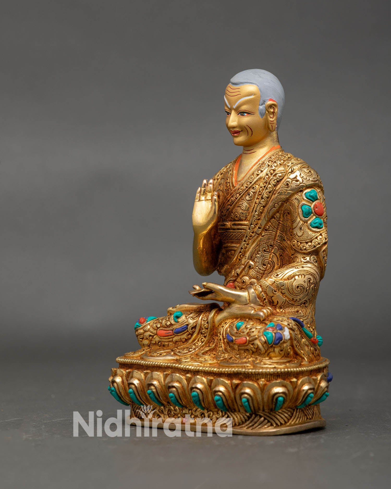 Tsongkhapa and Two Disciples Set – Luminous Wisdom Handmade Statue