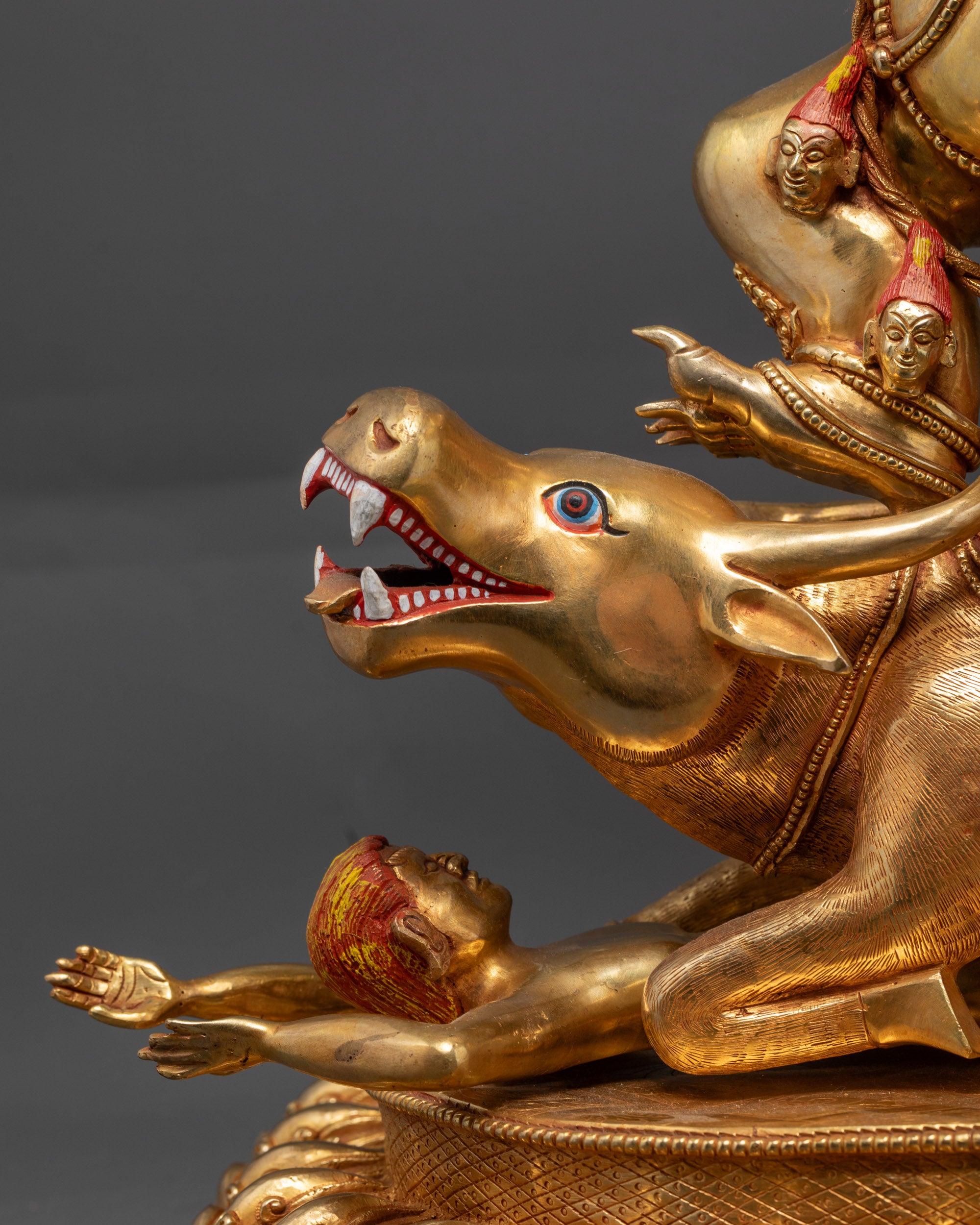 Grand Yamantaka Consort Statue | Wrathful God of Protection