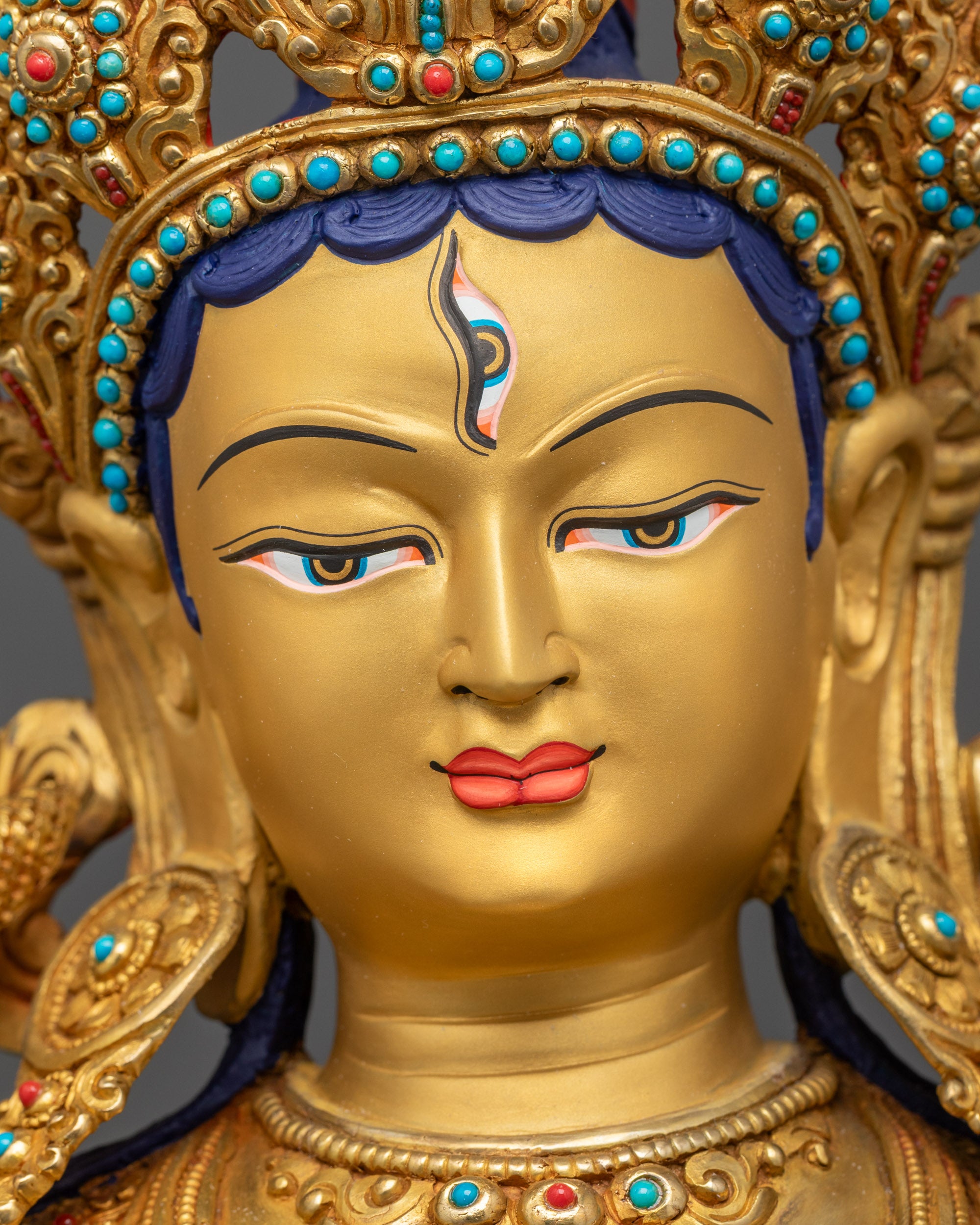 Female Bodhisattva White Tara Statue | Goddess of Compassion and Serenity