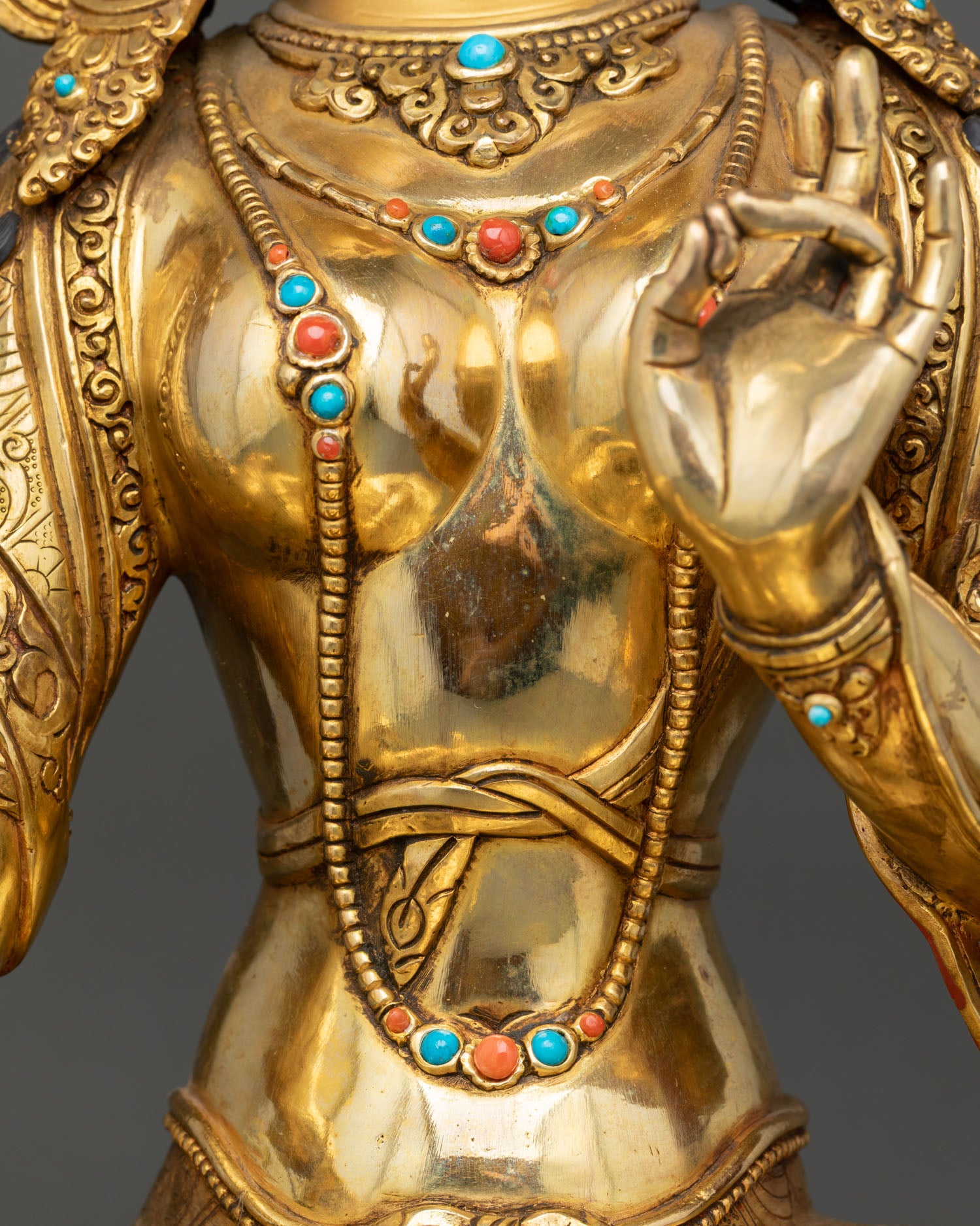 Green Tara Statue | Handmade Buddhist Deity from Nepal
