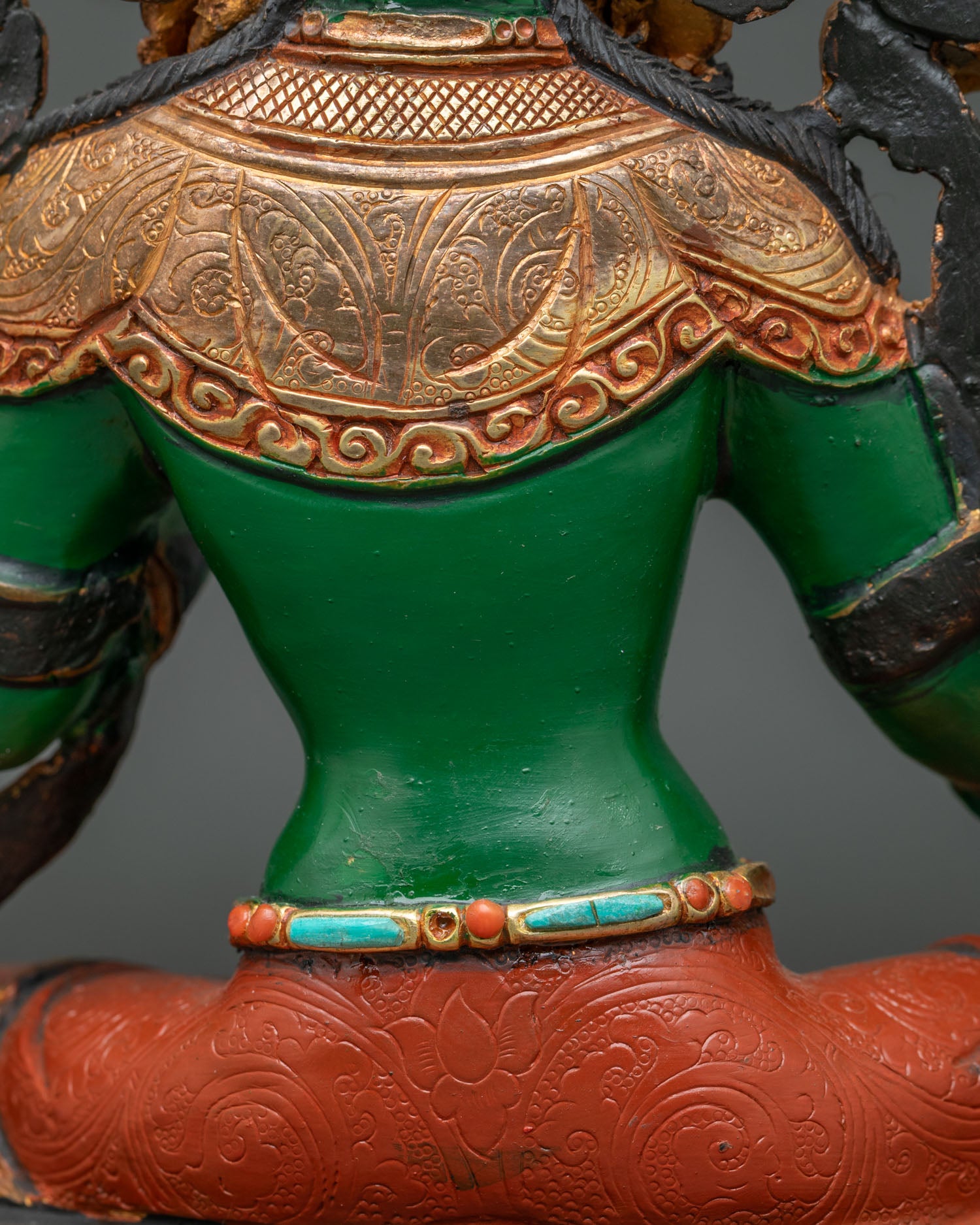 Green Tara Statue | Handmade Newari Craftsmanship