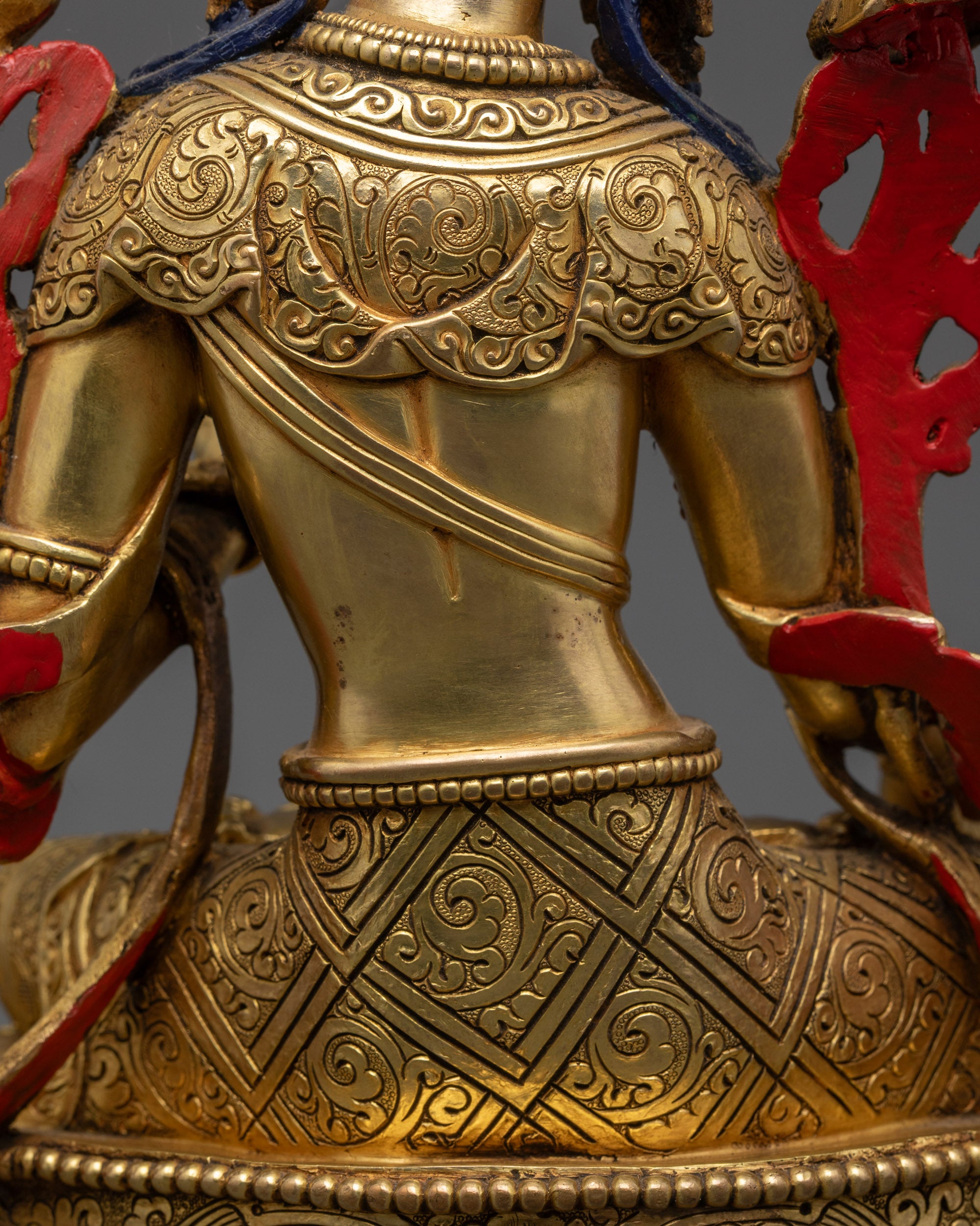 Sacred White Tara Statue | Handmade Buddhist Female Deity of Long Life