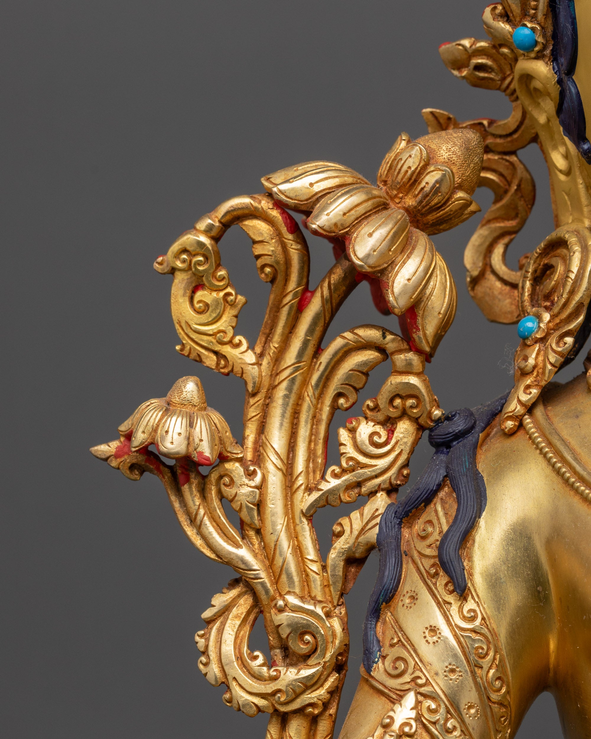 Premium Serene Green Tara Sculpture | Goddess of Mercy & Enlightenment