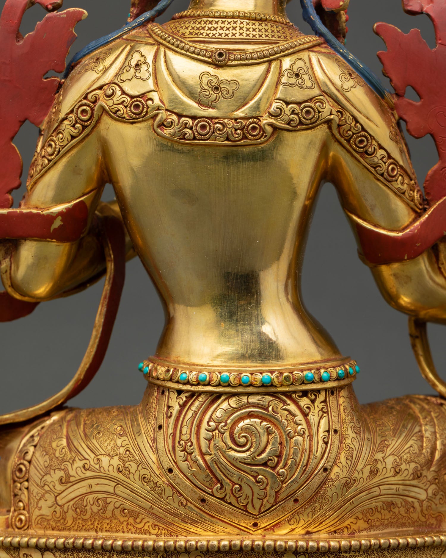 Handcrafted Green Tara Statue | Buddhist Compassionate Deity