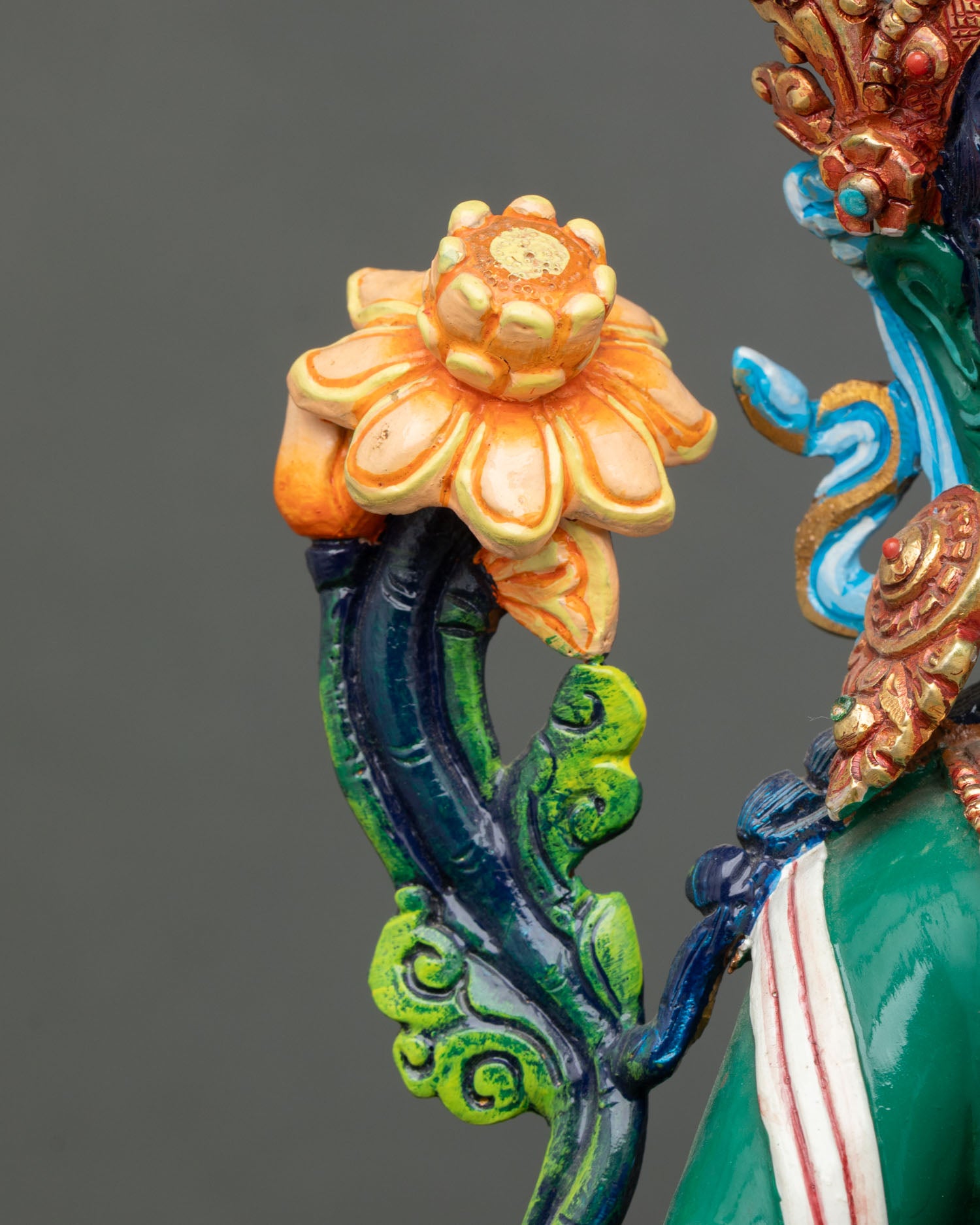Green Tara | Compassionate Deity Sculpture for Spiritual Practice