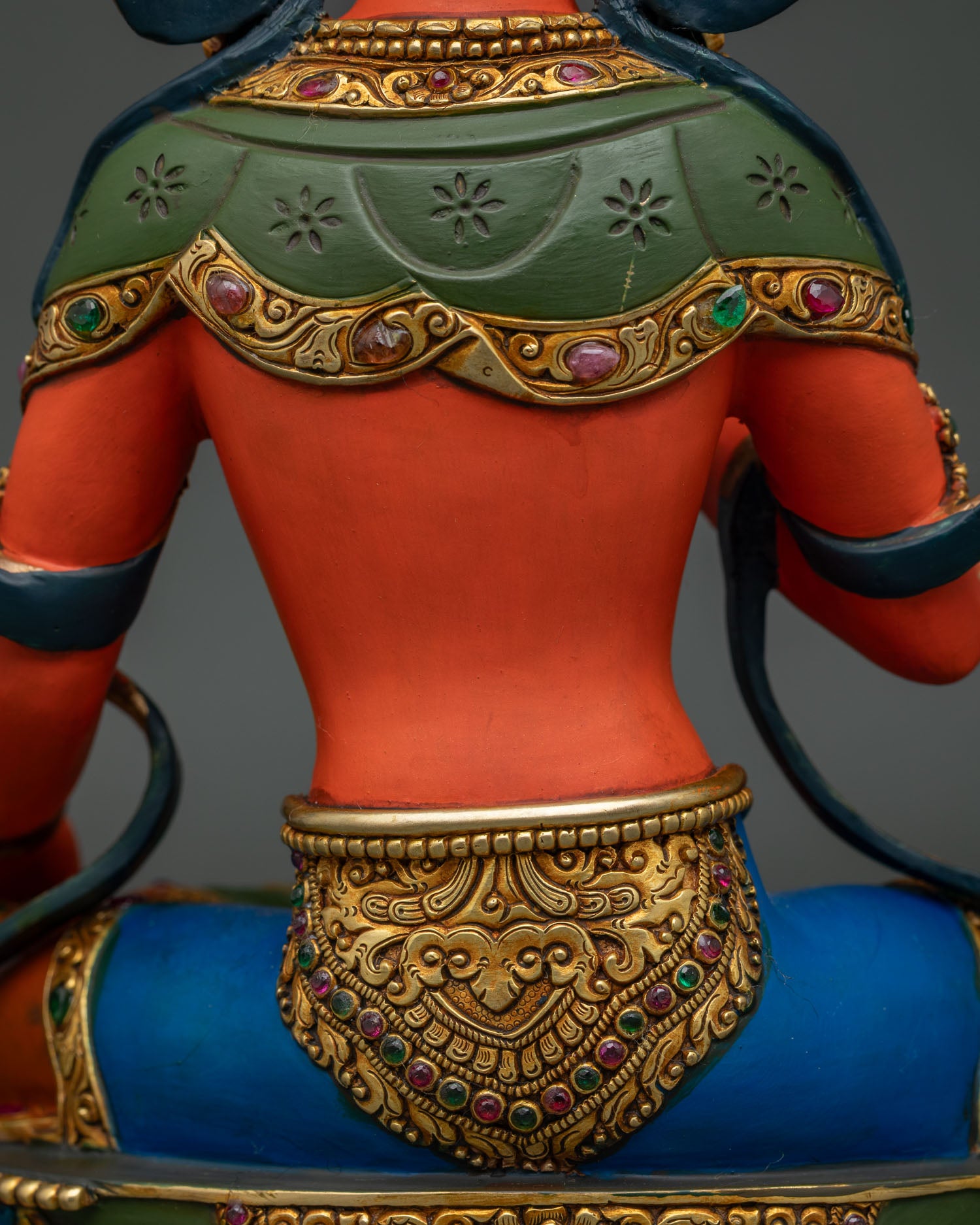 Kshitigarbha Statue | Hand-Painted Buddhist Altar Decor