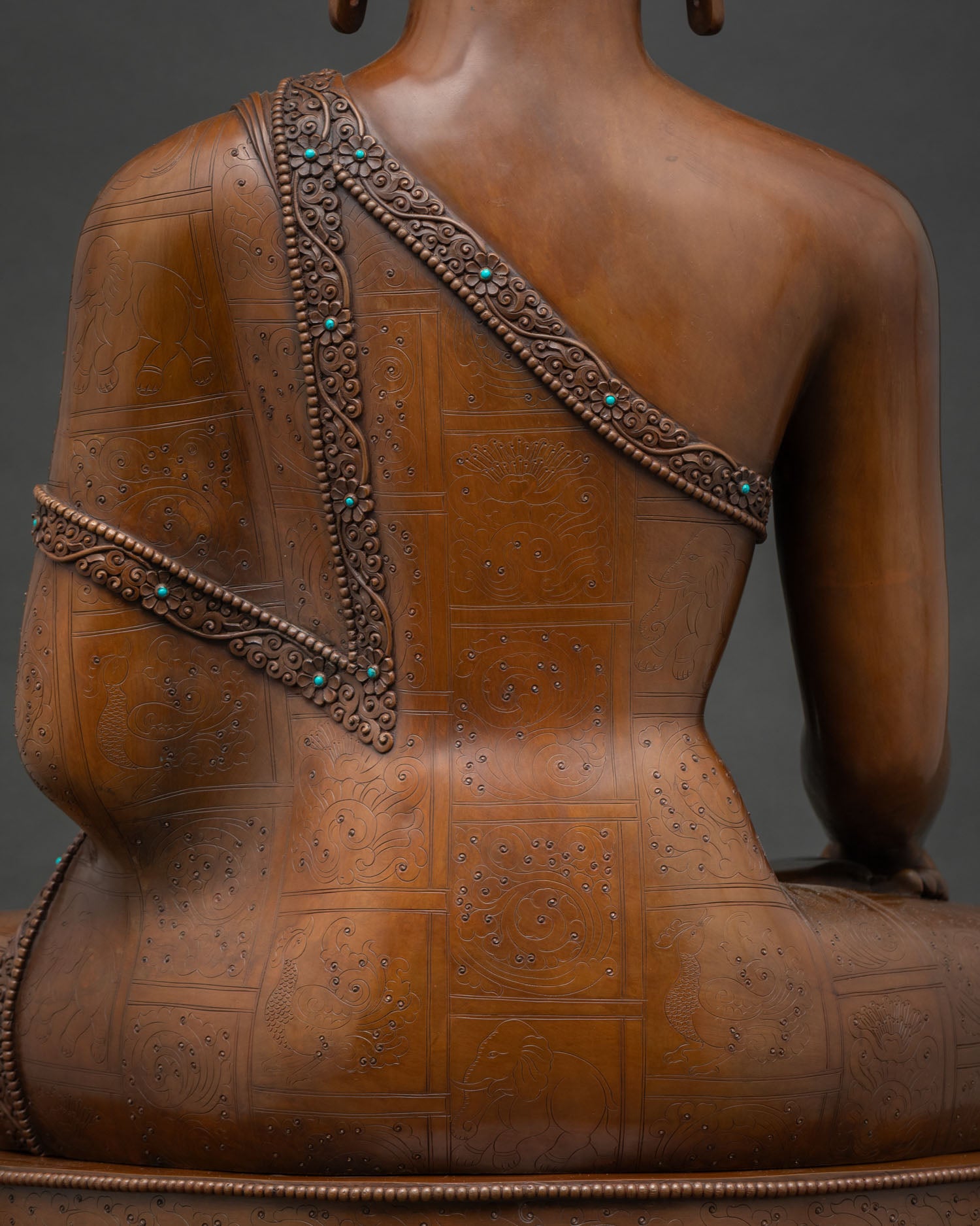 Oxidized Shakyamuni Buddha Statue | Handcrafted with Devotion
