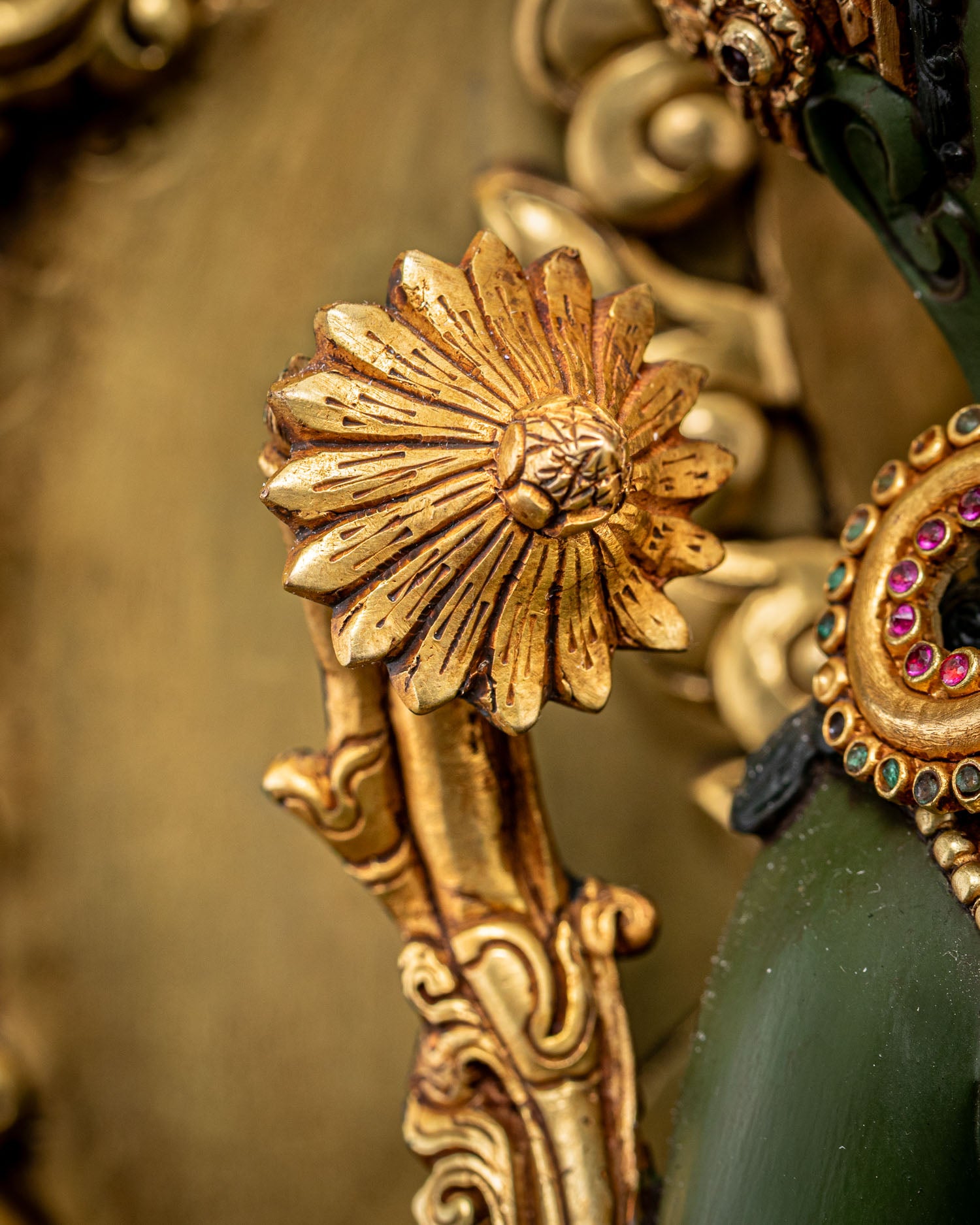 Standing Green Tara Statue | Calm Presence of Compassion