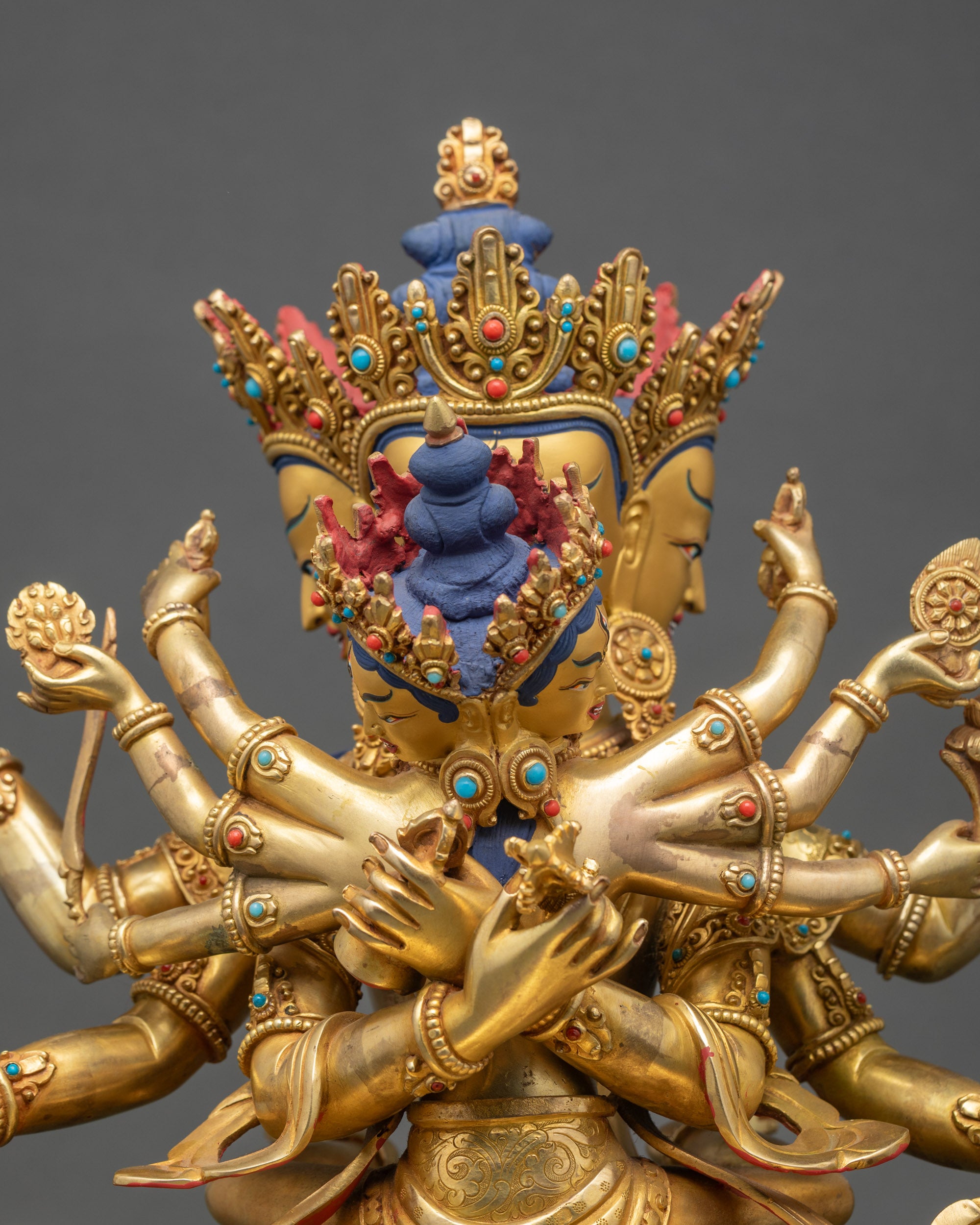 Handcrafted Guhyasamaja Statue – Tantric Deity of Wisdom and Compassion