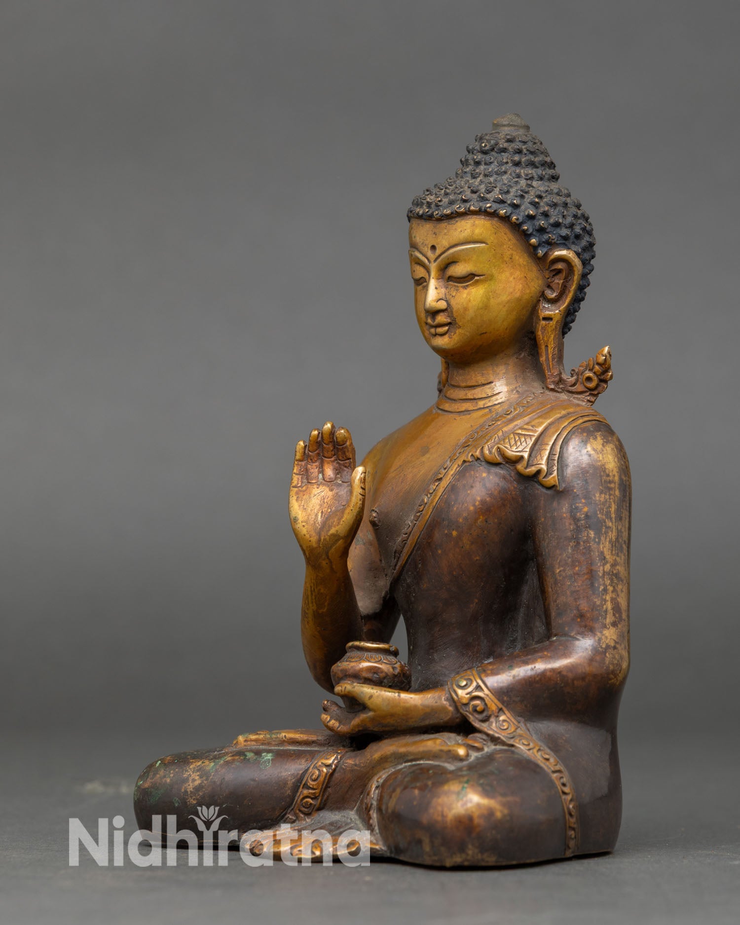 Five Dhyani Buddhas Statue | Himalayan Vajrayana Spiritual Altar Set