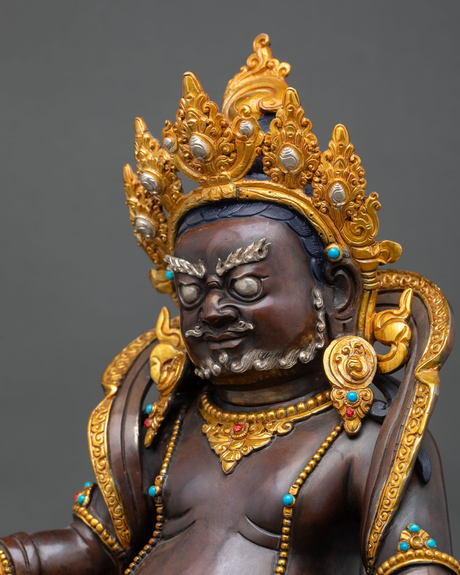 Premium Oxidized Dzambhala Statue | Tibetan Artwork