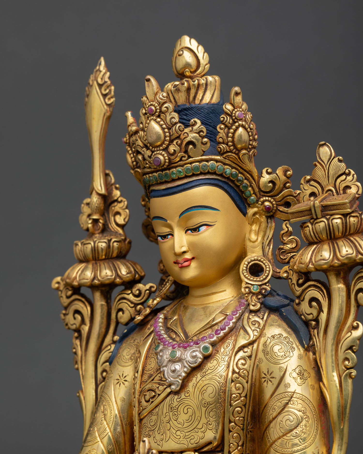 Trisong Detsen Statue | Tibetan Historical Dharma King Figure