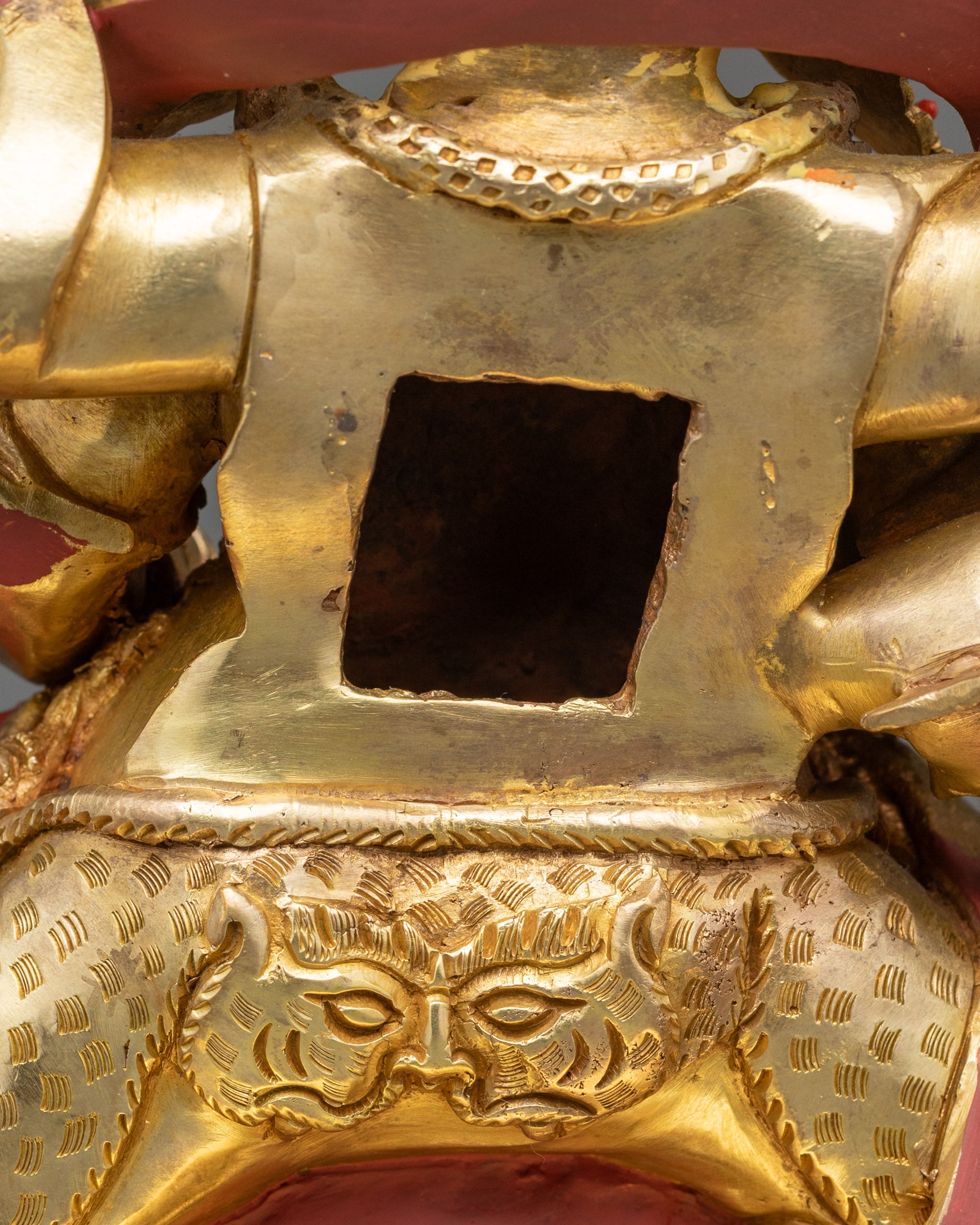 Handmade Four-Armed Mahakala Statue | Wrathful Guardian of Dharma