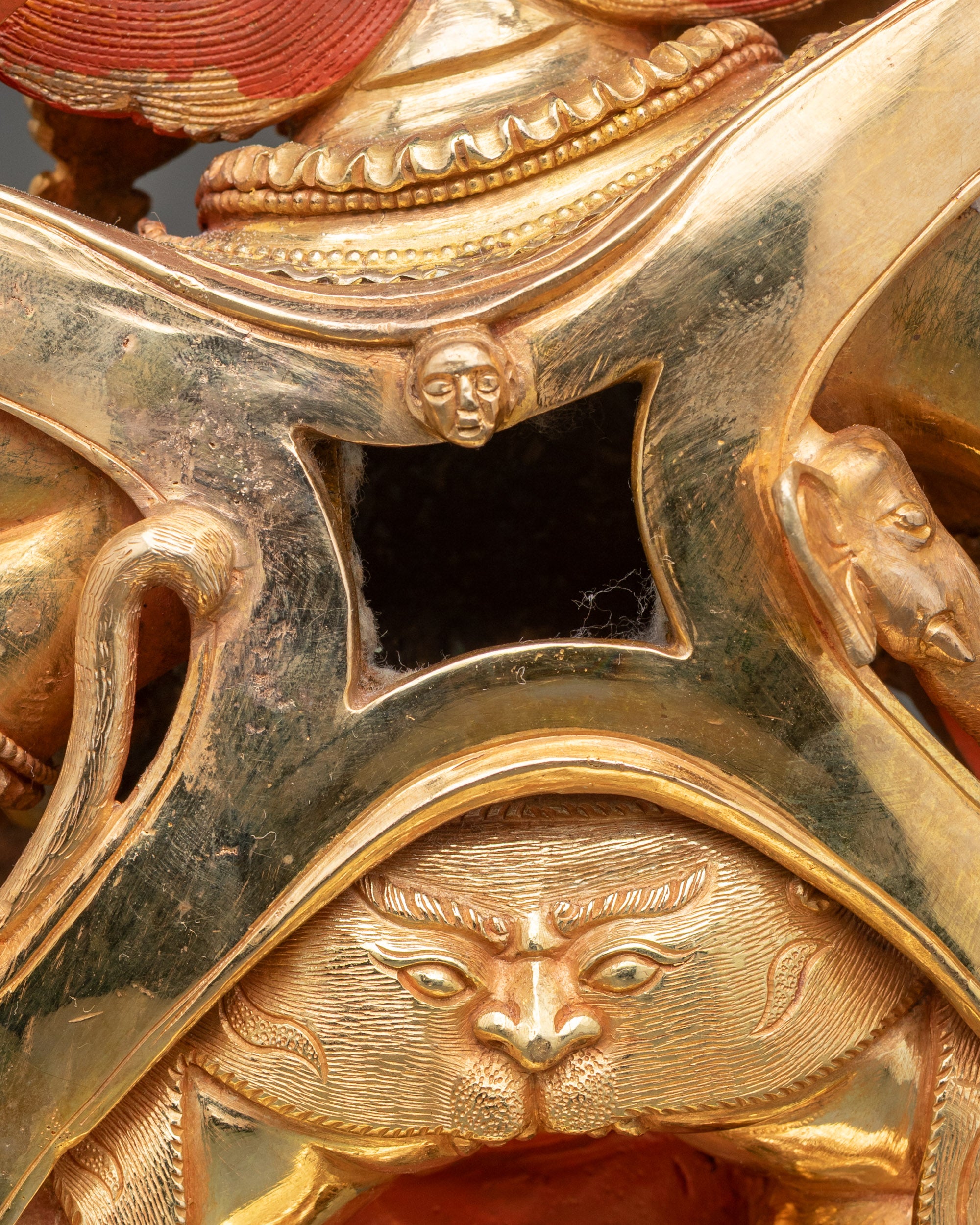 Six Armed Mahakala Statue - Traditional Nepalese Artwork