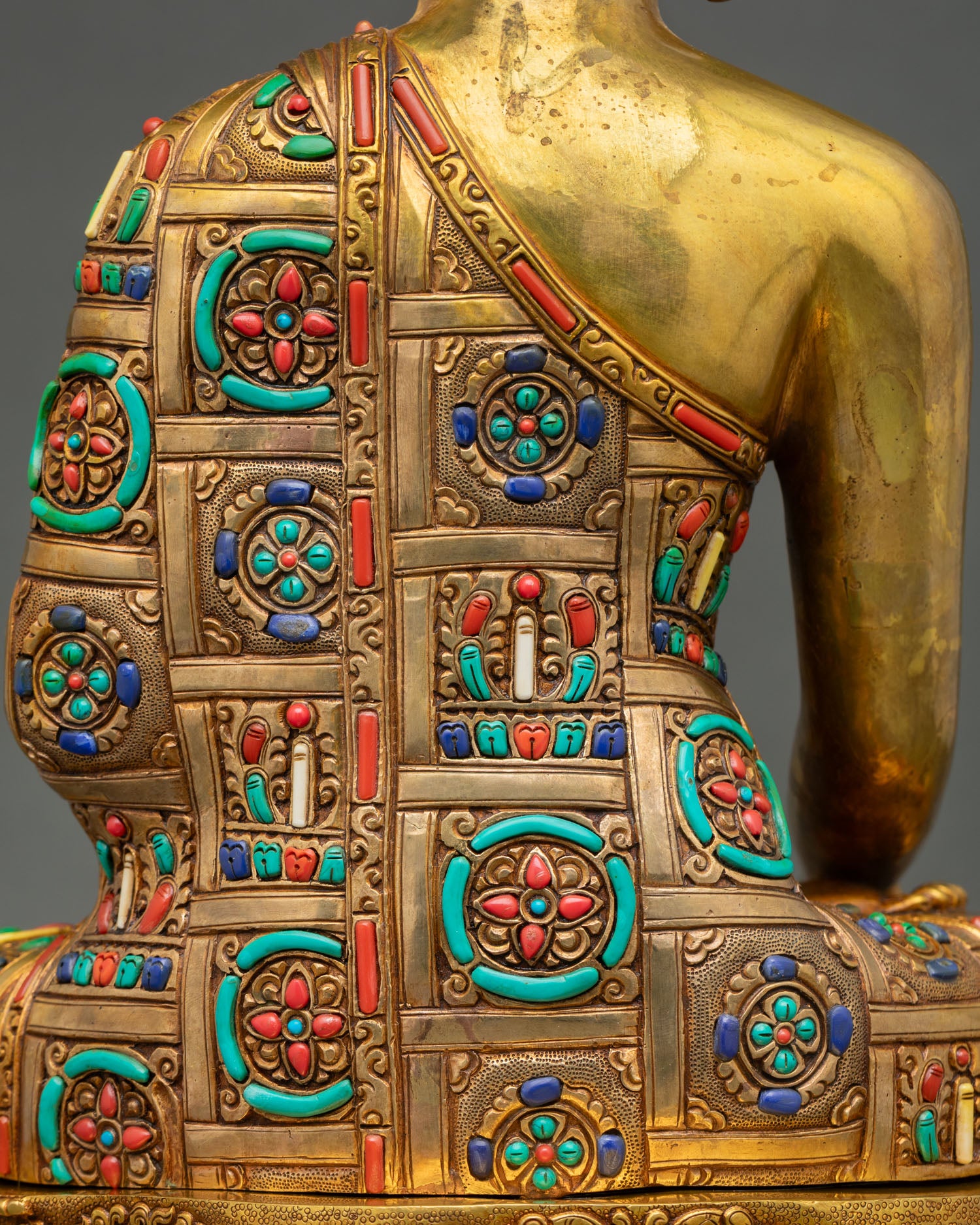Shakyamuni Buddha Statue with Lotus Base | Symbolic Buddhist Statue