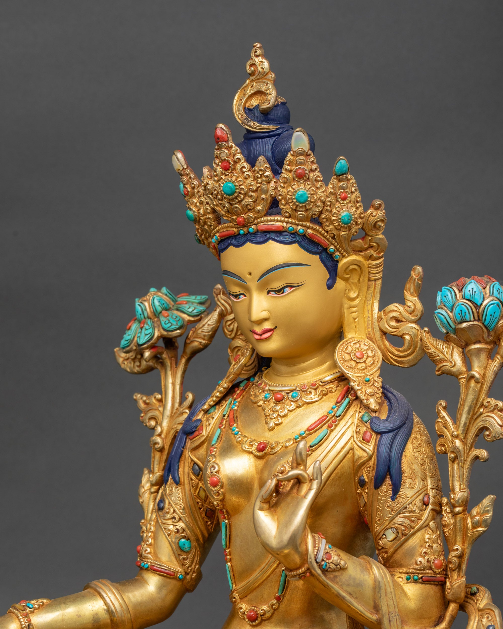 Mother Green Tara Statue- Goddess of Fearlessness and Mercy