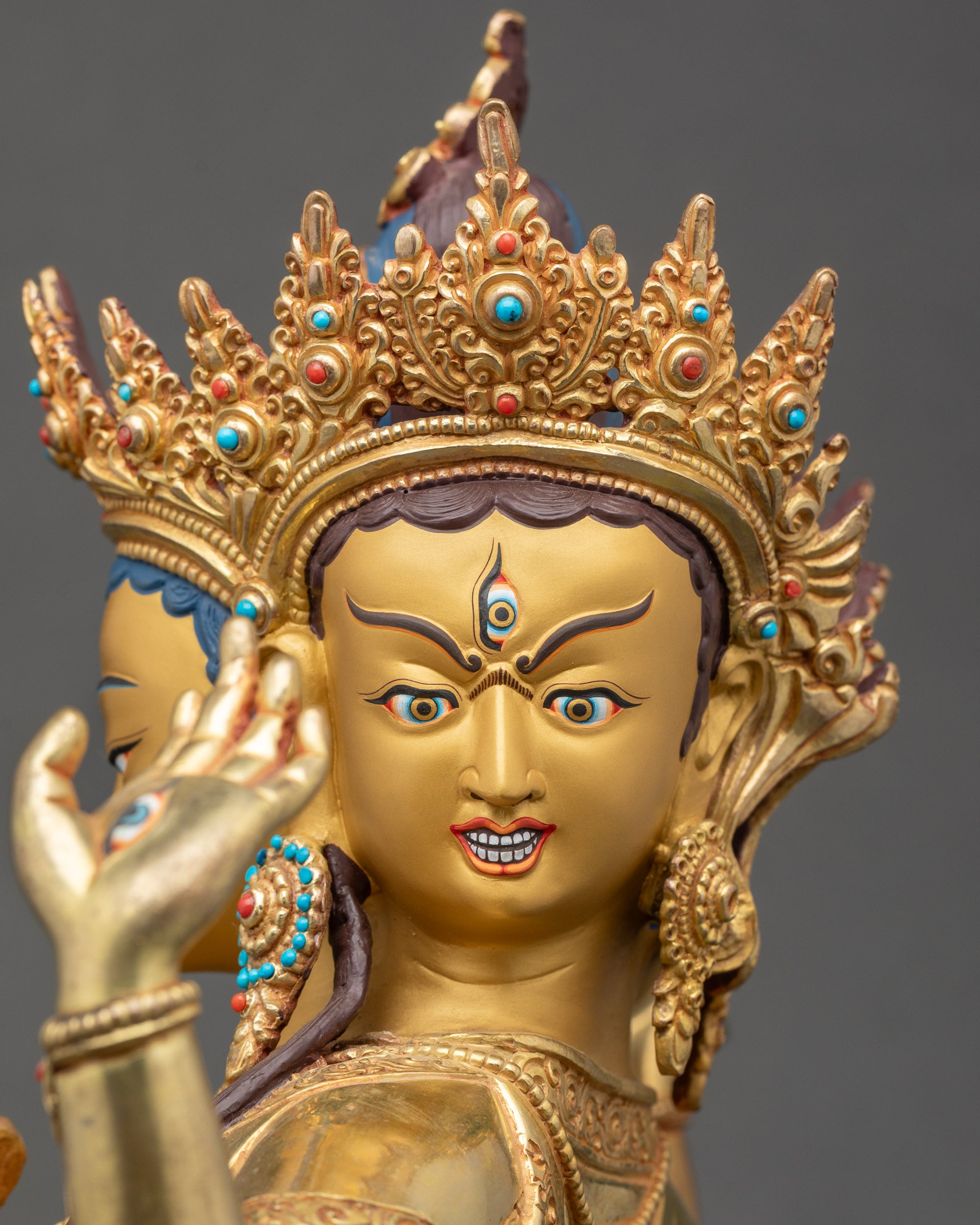 Namgyalma Wisdom Deity Statue | Traditional Himalayan Sculpture