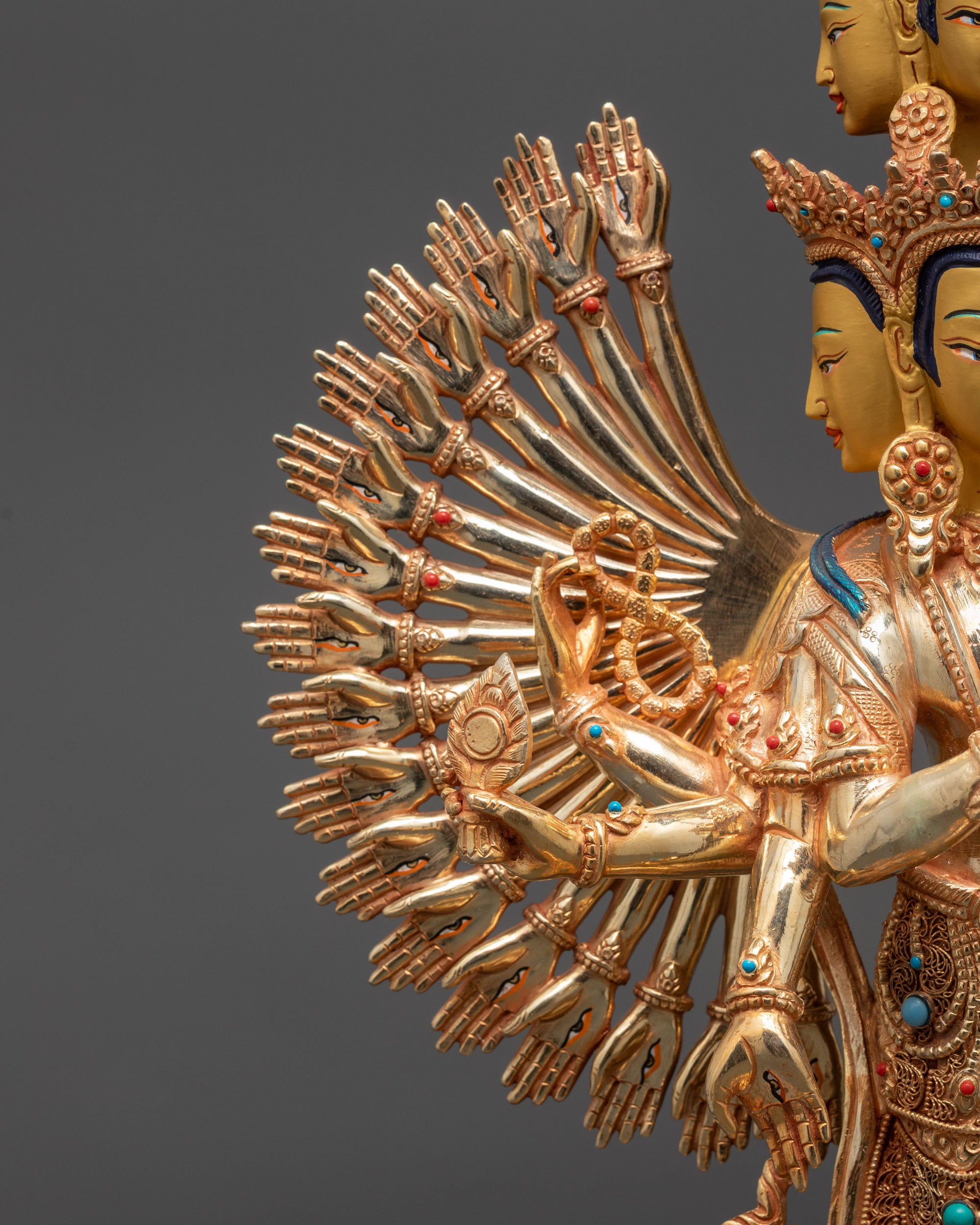 Thousand-Armed Avalokiteshvara Statue | Deity of Infinite Compassion