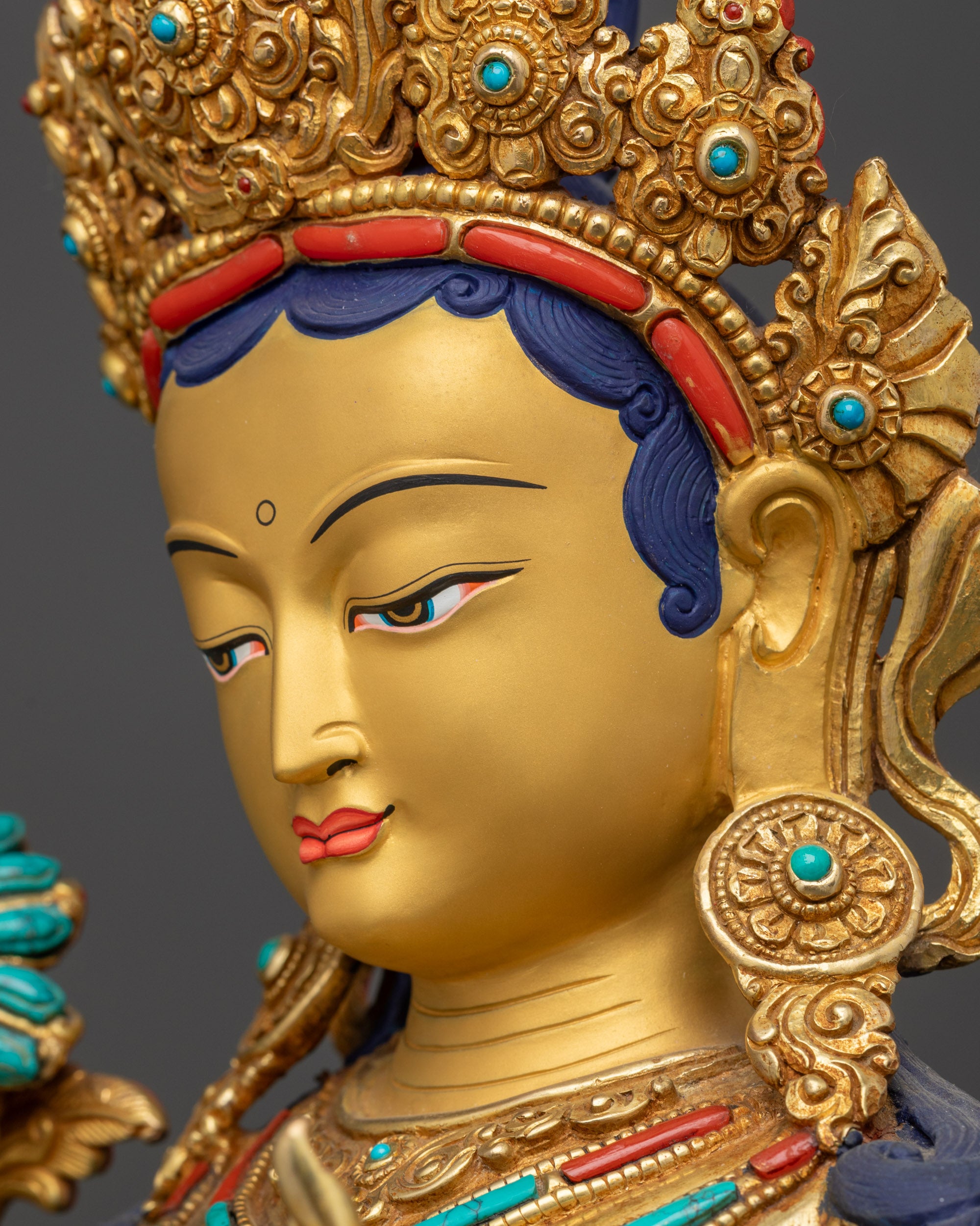Divine Green Tara Statue | Authentic Sculpture for Spiritual Practices