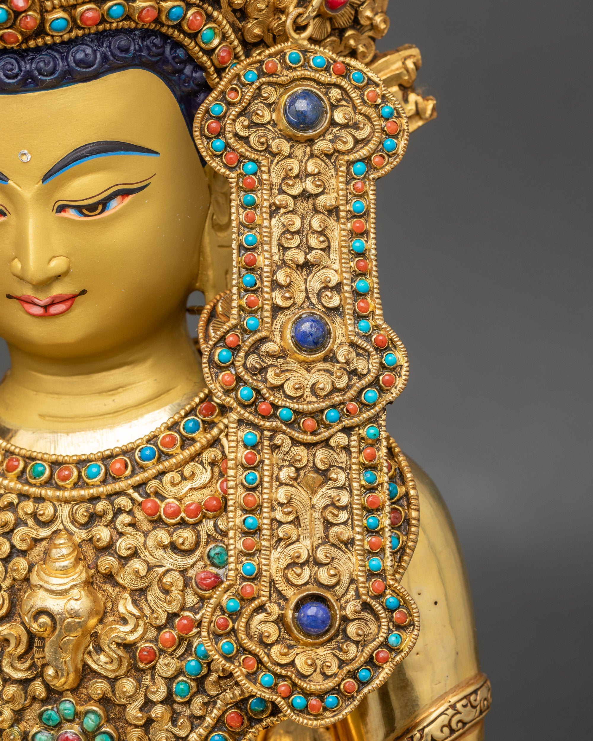 Handmade Jowo Rinpoche Statue from Nepal | Spiritual Decor & Altar