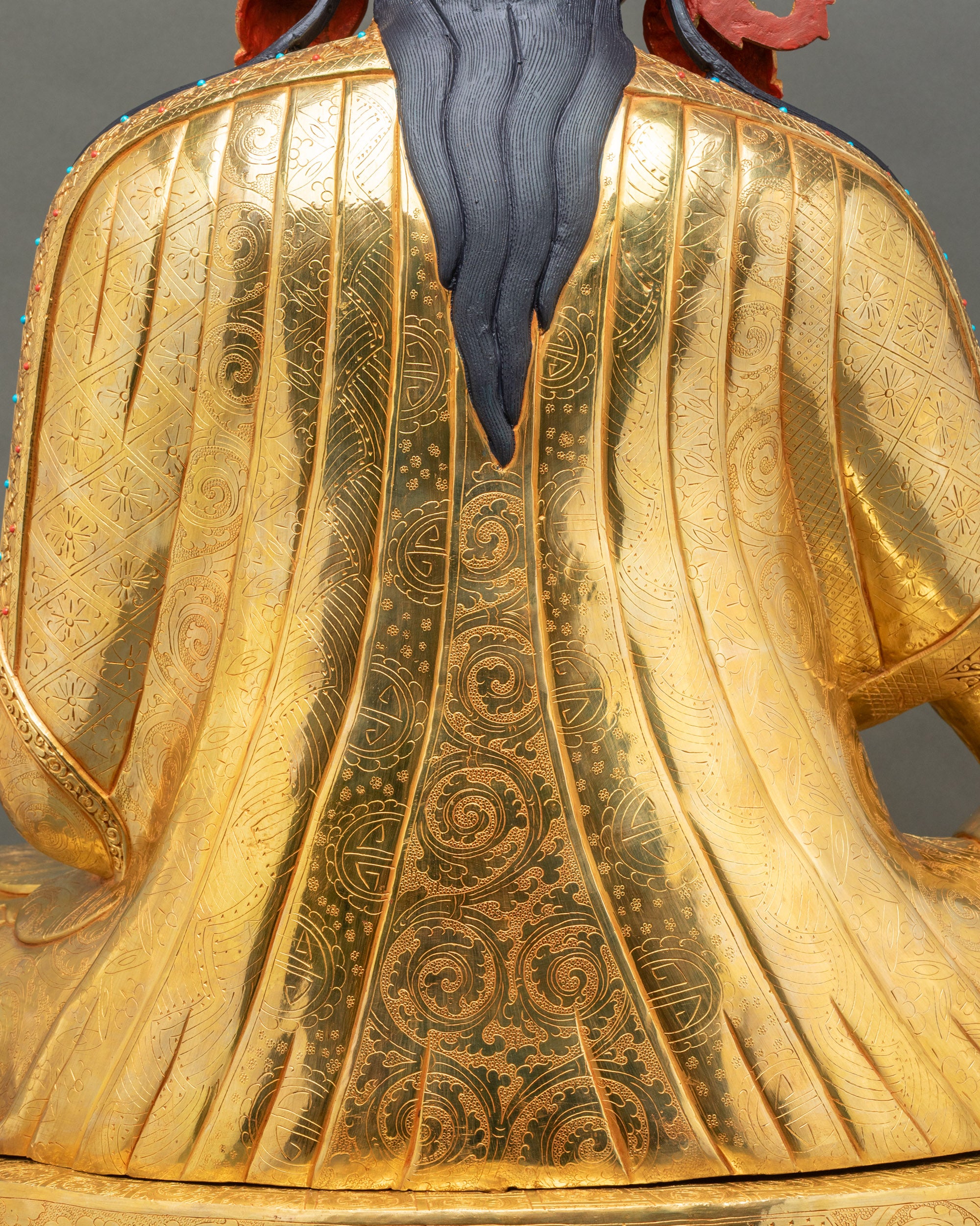 Exquisite Statue of Guru Rinpoche | Hand-Carved Sculpture from Nepal