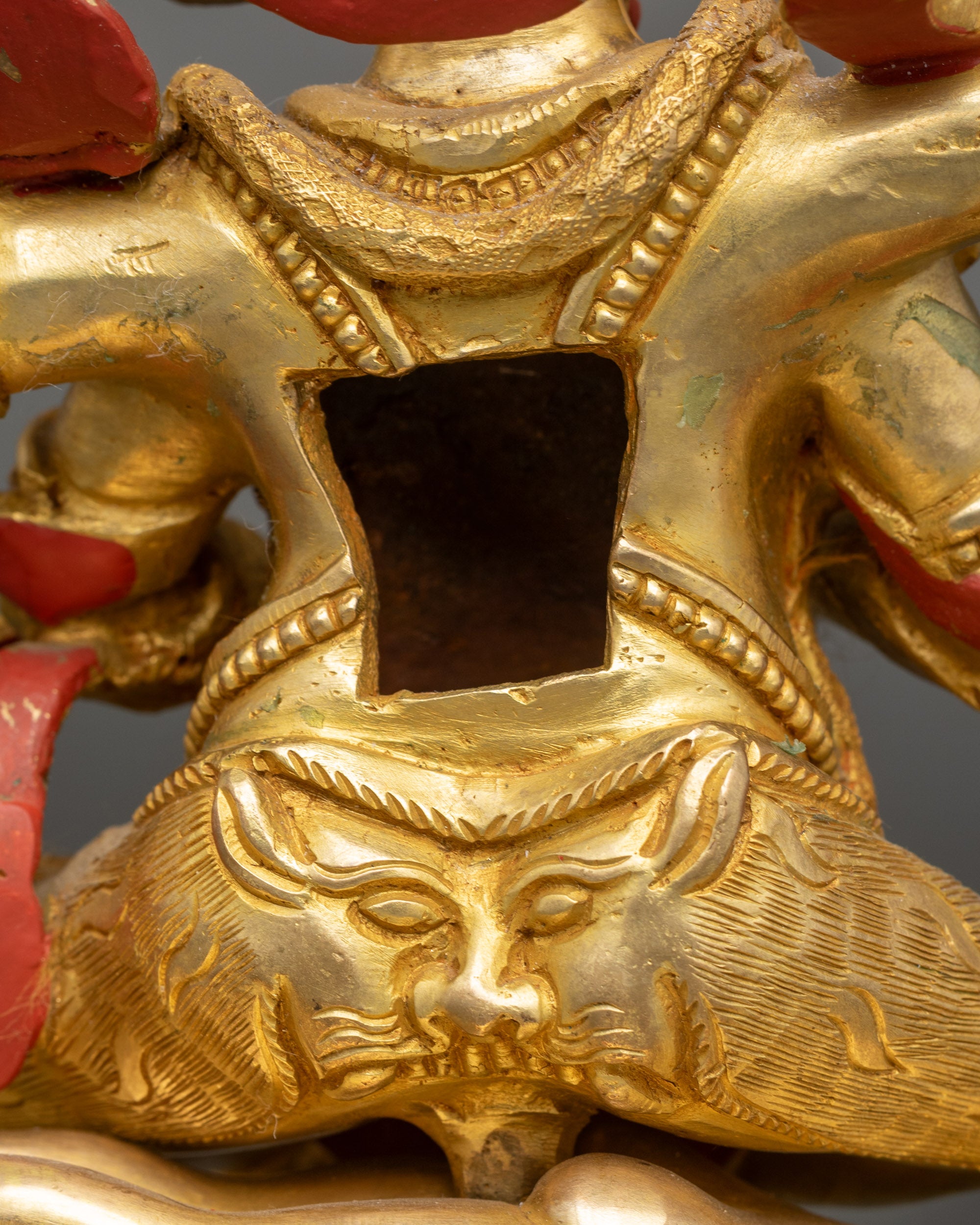 Sacred Chaturbhuja Mahakala Statue | Four-armed Mahakala Sculpture