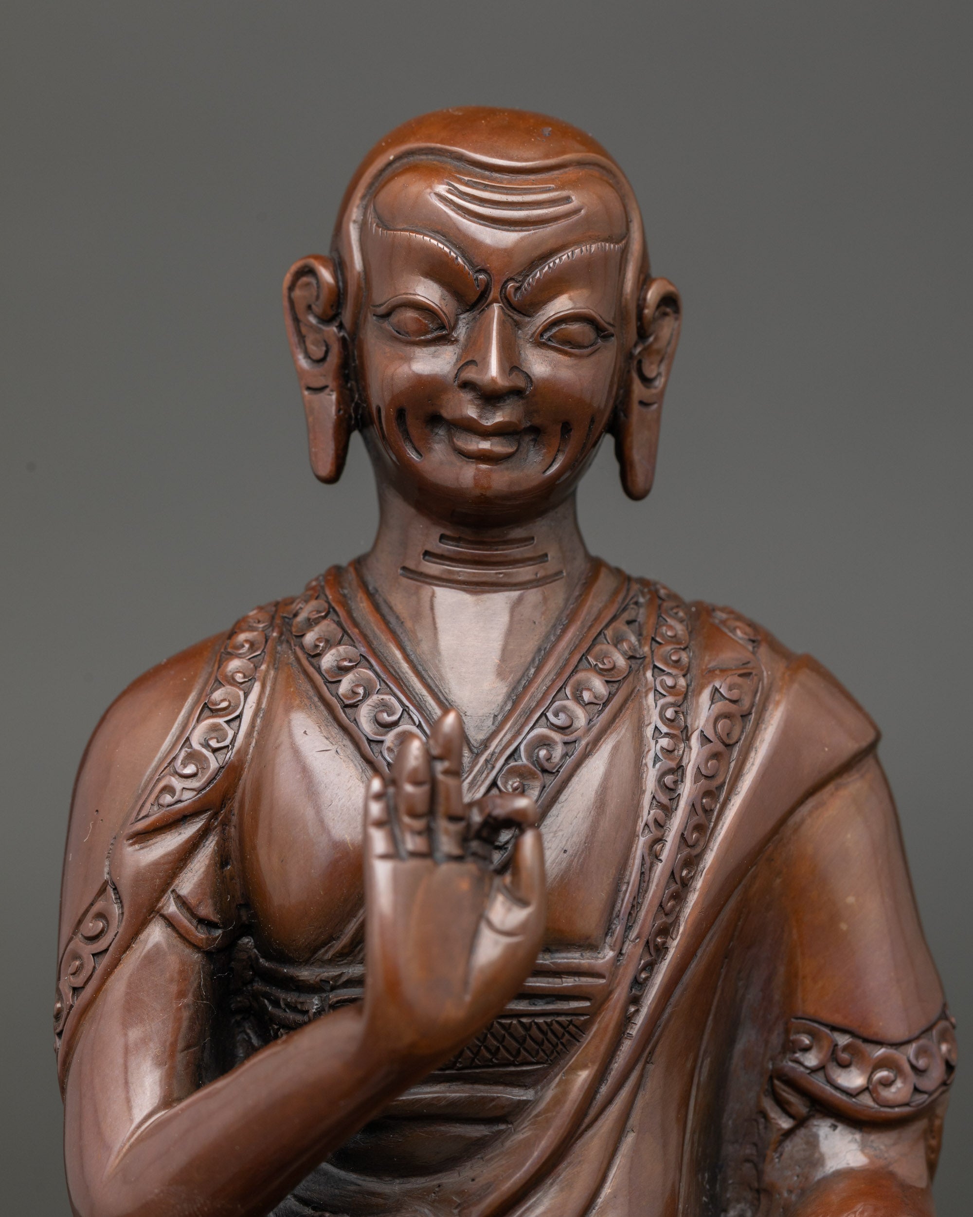 Je Tsongkhapa Statue Set | Himalayan Handcrafted Buddhist Art